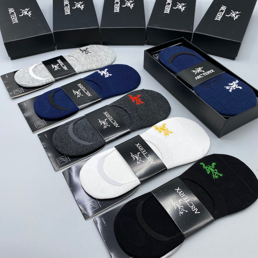 Arc'teryx Dark Neutral Packaged Bird Mix No-Show Socks, image 3