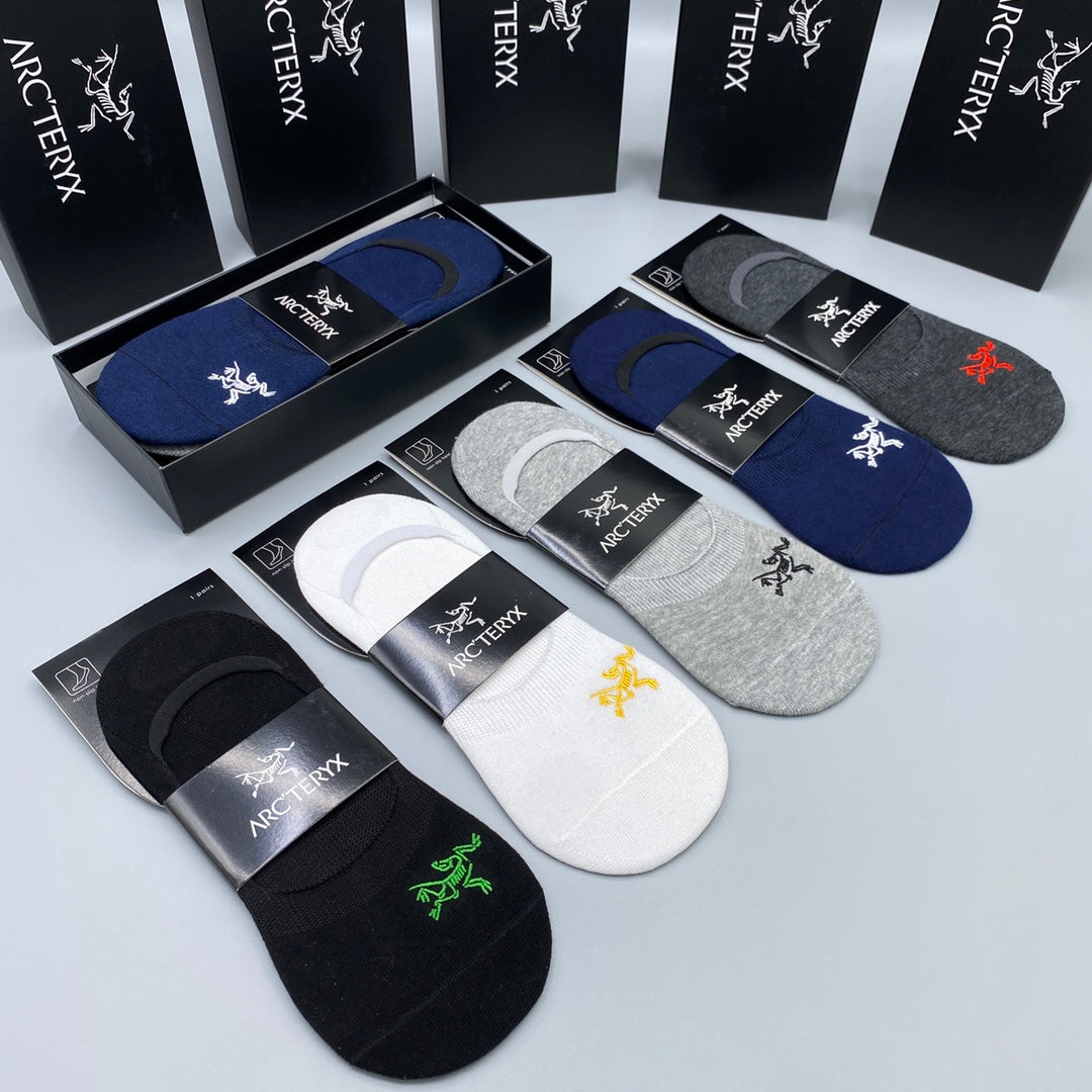 Arc'teryx Dark Neutral Packaged Bird Mix No-Show Socks, image 7