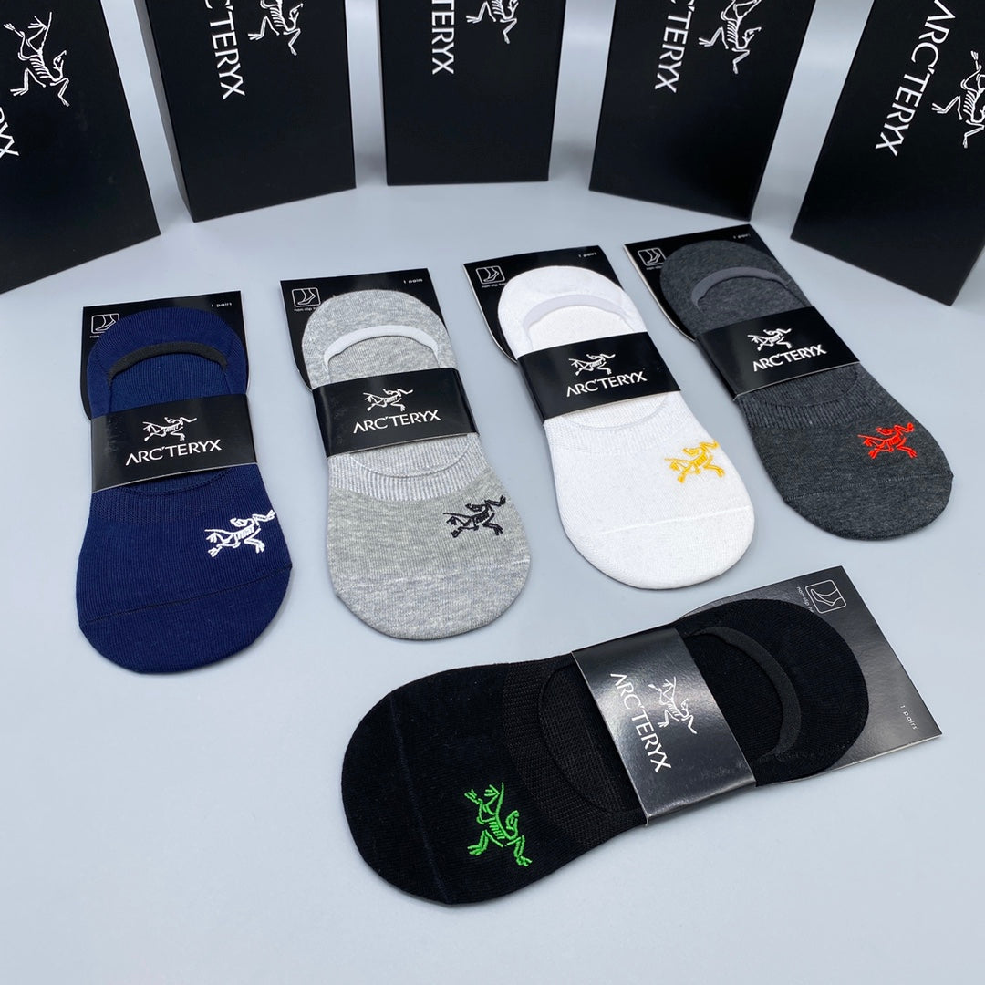 Arc'teryx Dark Neutral Packaged Bird Mix No-Show Socks, image 9