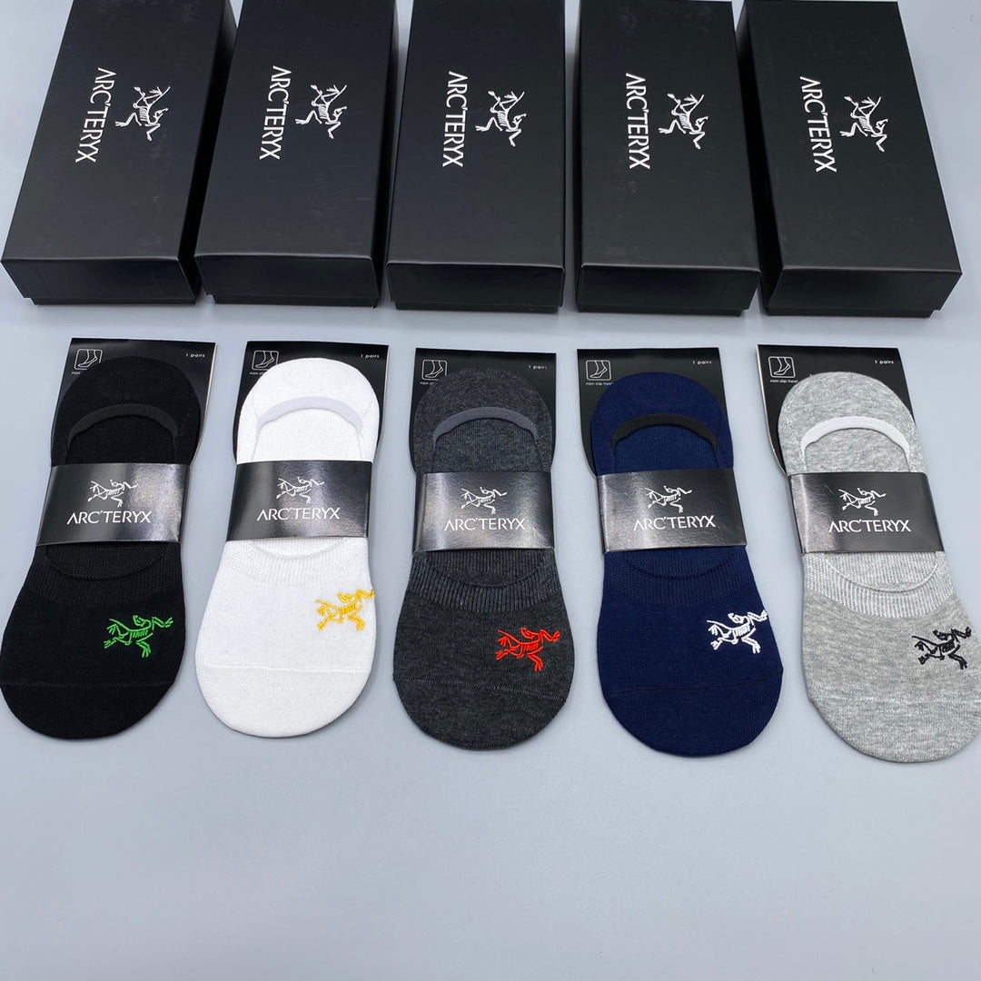 Arc'teryx Dark Neutral Packaged Bird Mix No-Show Socks, image 2