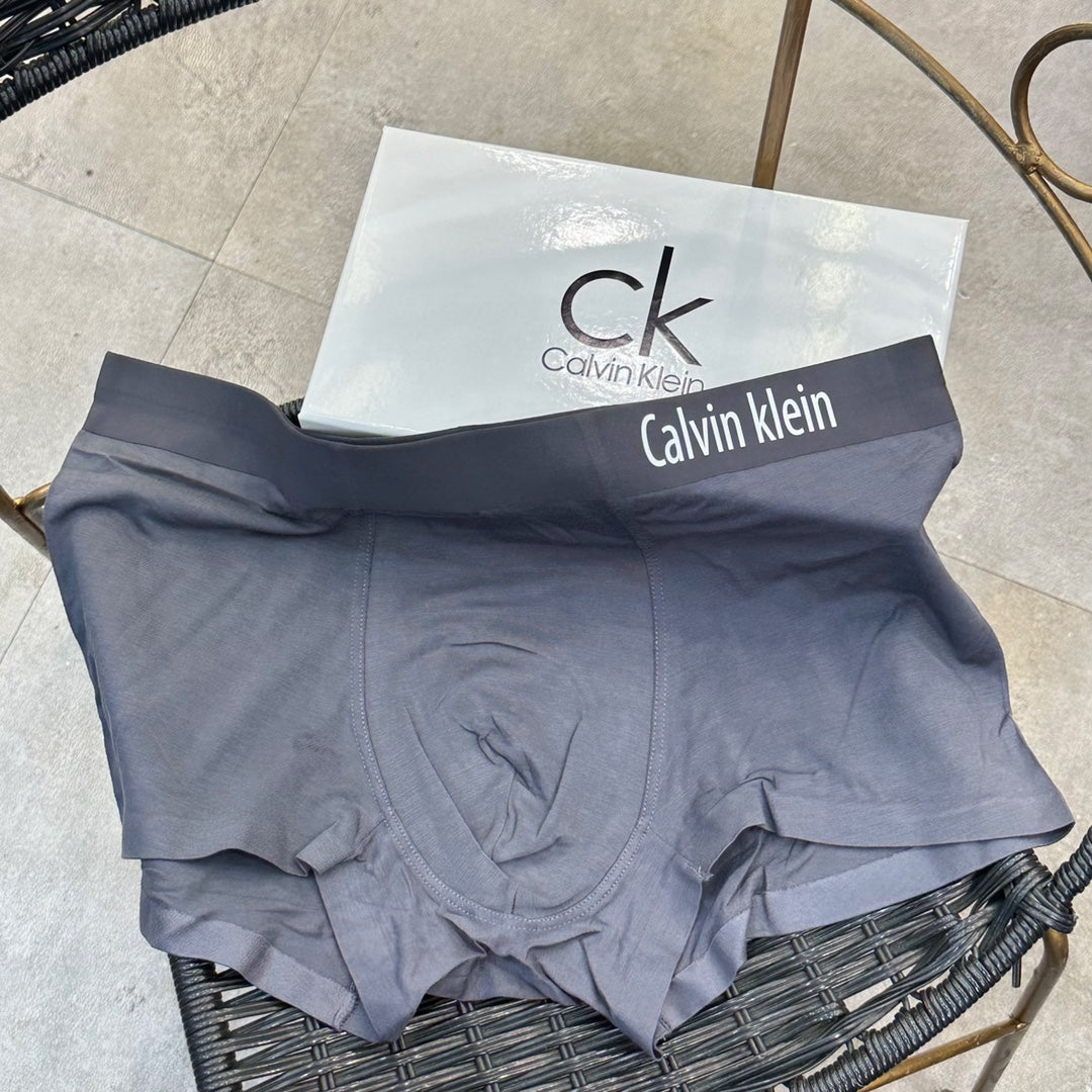 Calvin Klein Light Blue Black Waistband Boxer Briefs, image 5