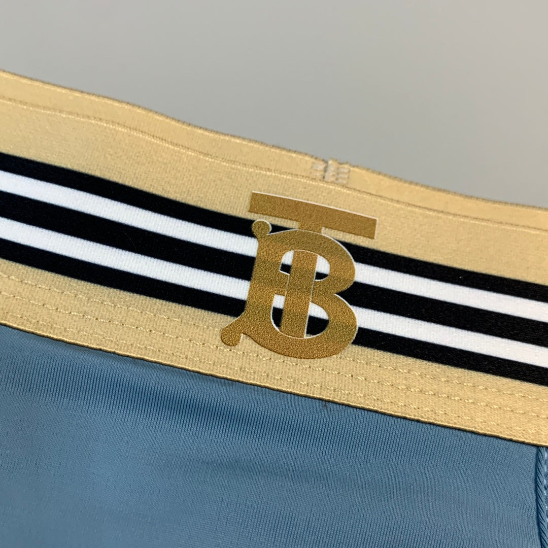 Burberry Blue Red Black Bright Stripe Waist Boxer Briefs, image 8