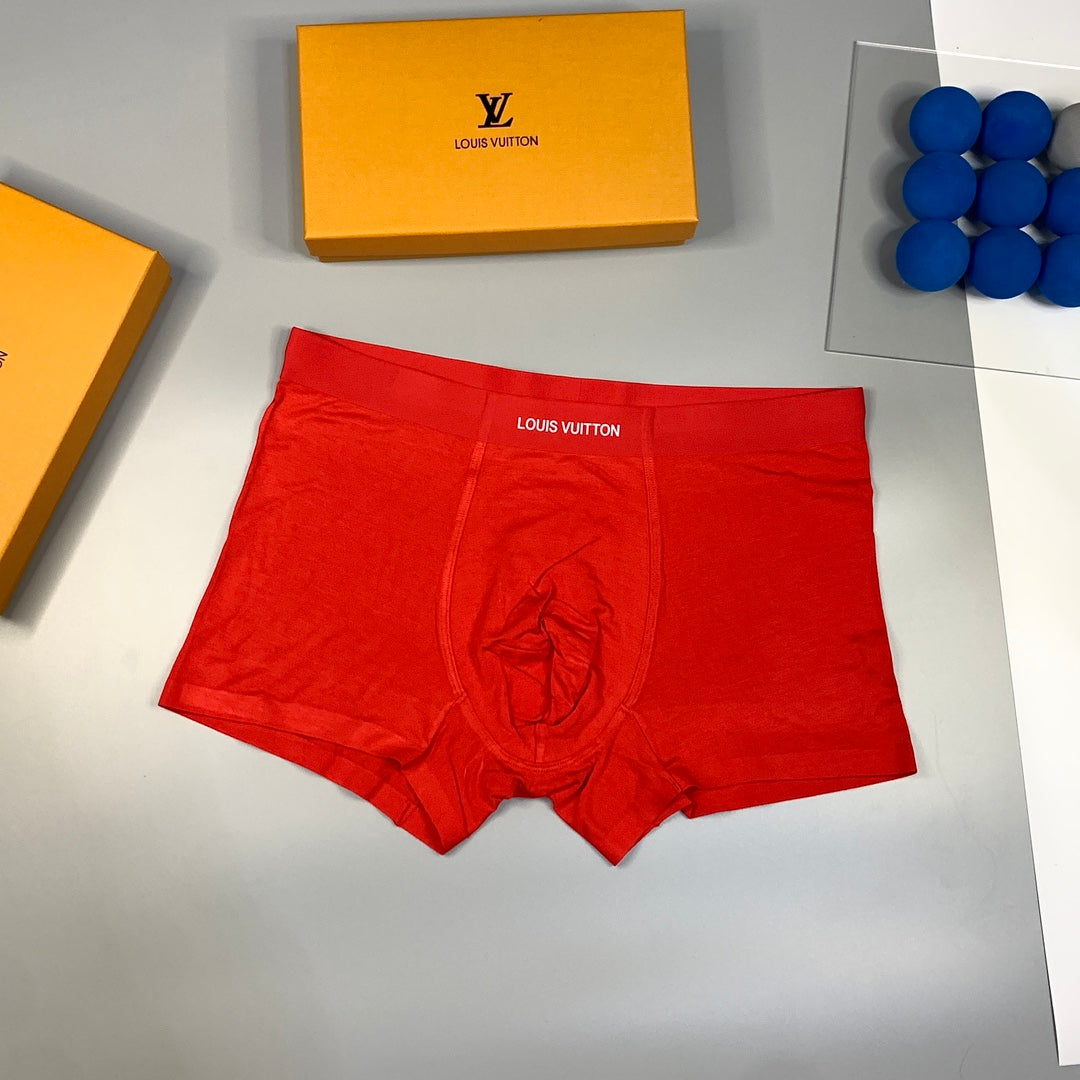 Louis Vuitton Red Black Broad Waist Boxer Briefs, image 2