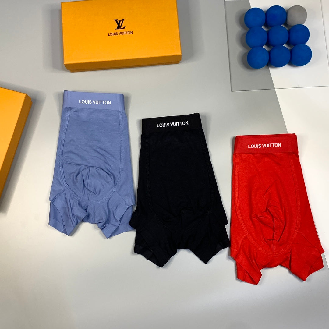 Louis Vuitton Red Black Broad Waist Boxer Briefs, image 9