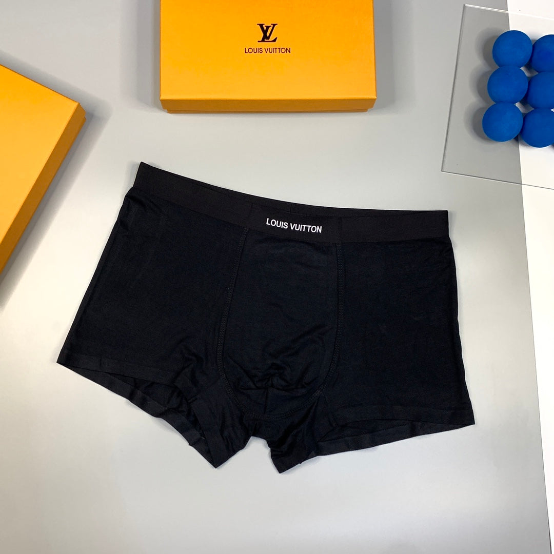 Louis Vuitton Red Black Broad Waist Boxer Briefs, image 3