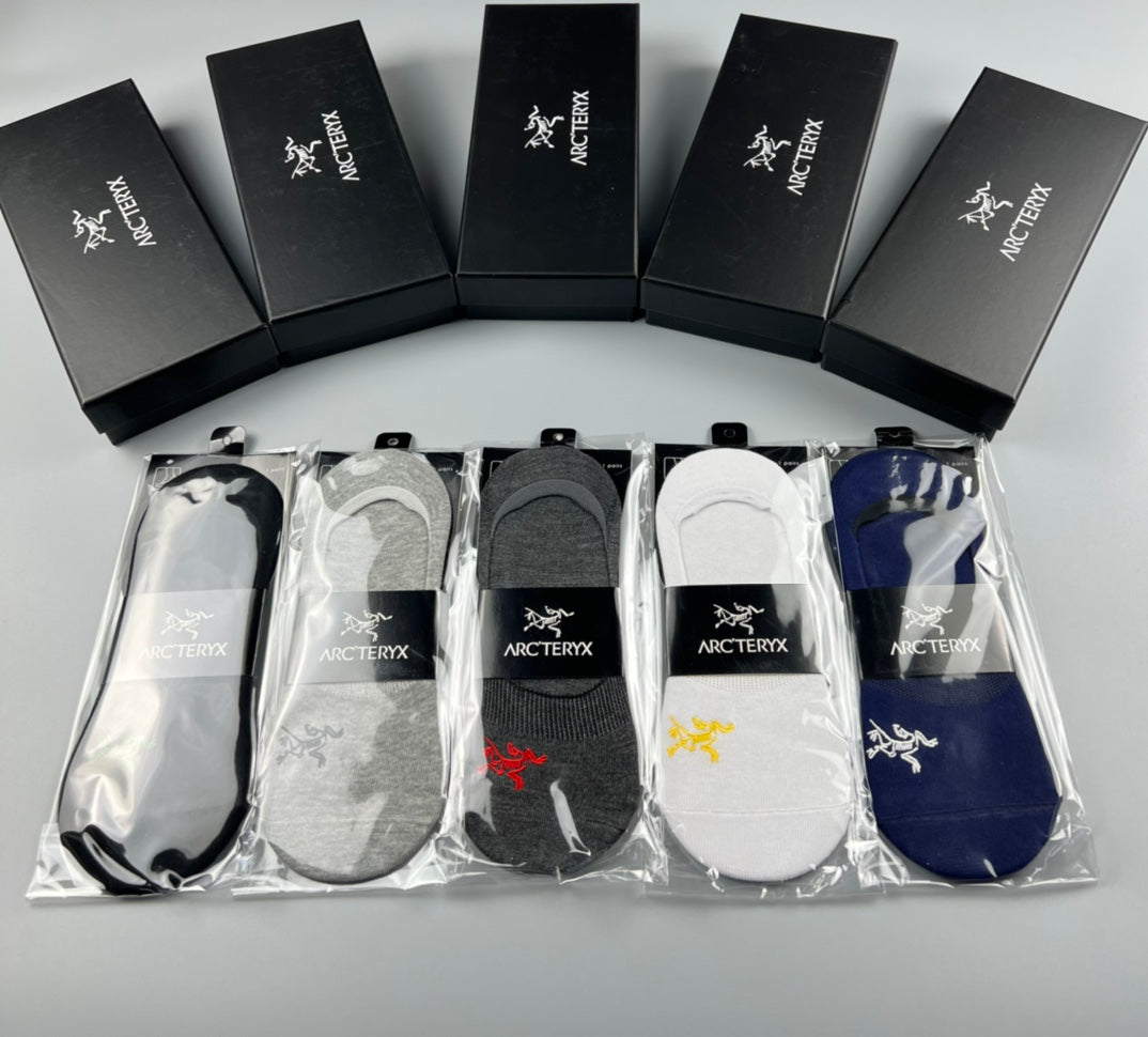 Arc'teryx Neutral Packaged Bird Marks No-Show Socks, image 1