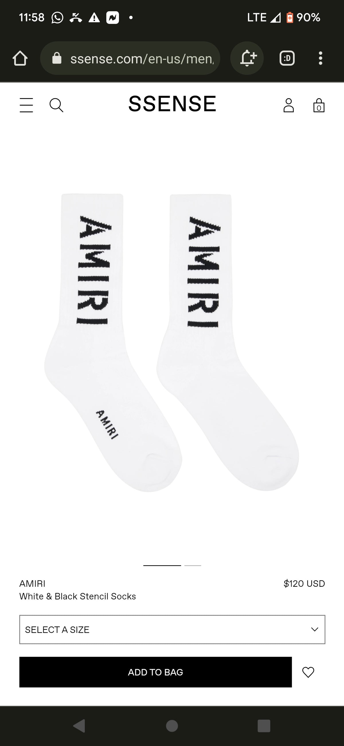 AMIRI Graphic Letter-Band Sock Selection, gallery image 5