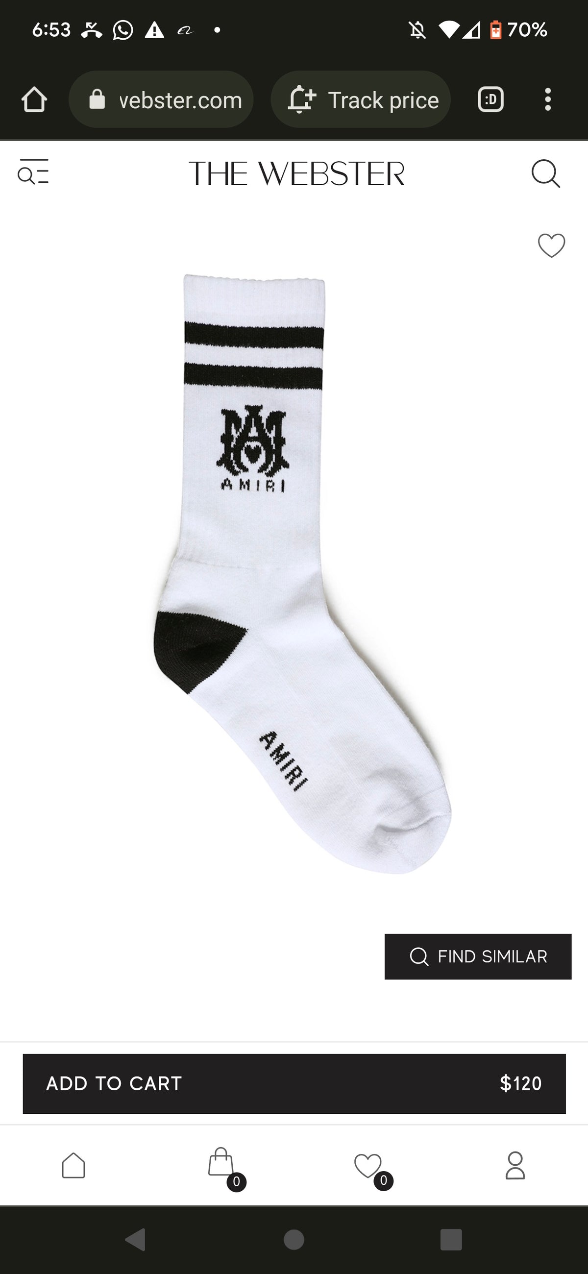 AMIRI Graphic Letter-Band Sock Selection, gallery image 9