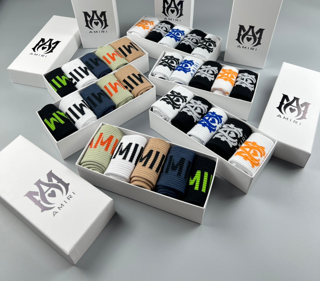 AMIRI Graphic Letter-Band Sock Selection, gallery image 1