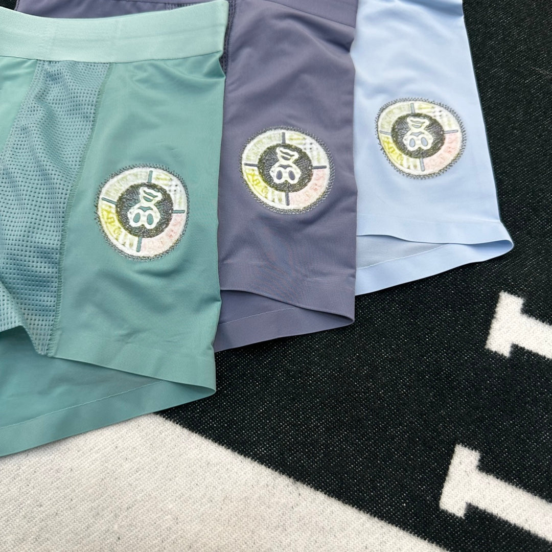 Burberry Pale Blue Green Waist Round Emblem Boxer Briefs, image 8