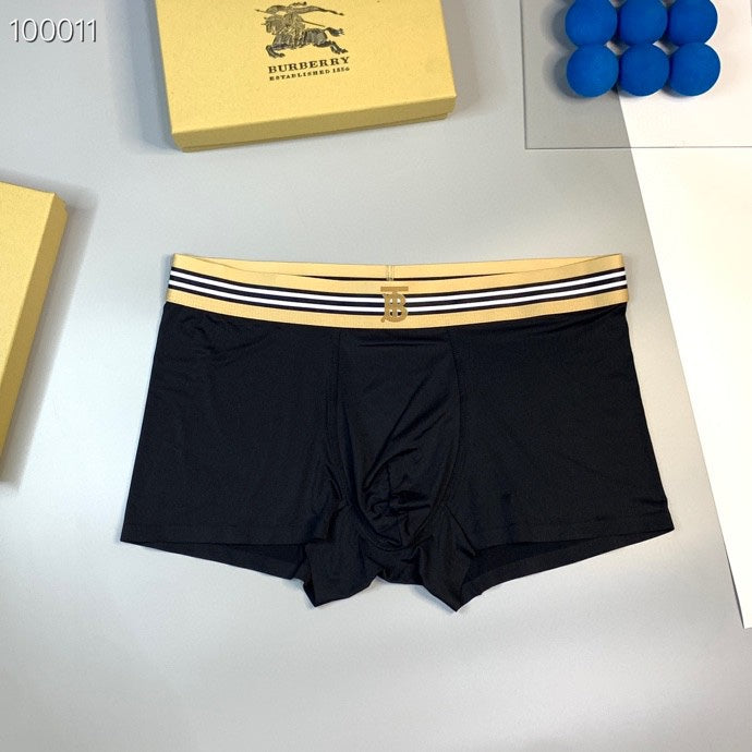 Burberry Blue Red Black Striped Waist Boxer Briefs, image 3