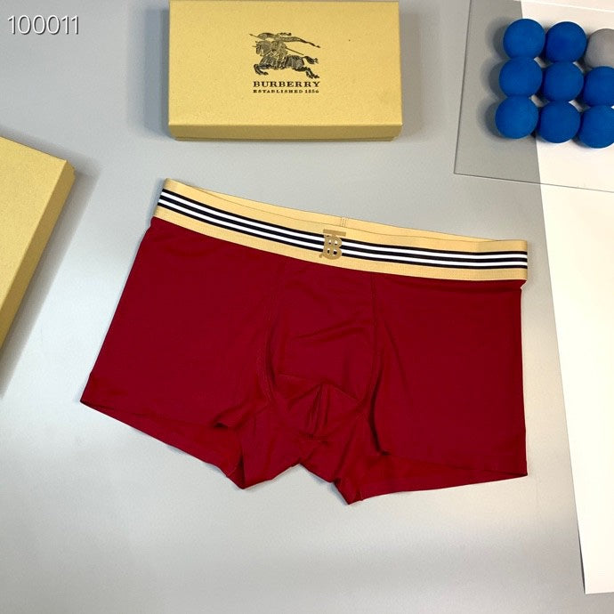 Burberry Blue Red Black Striped Waist Boxer Briefs, image 2
