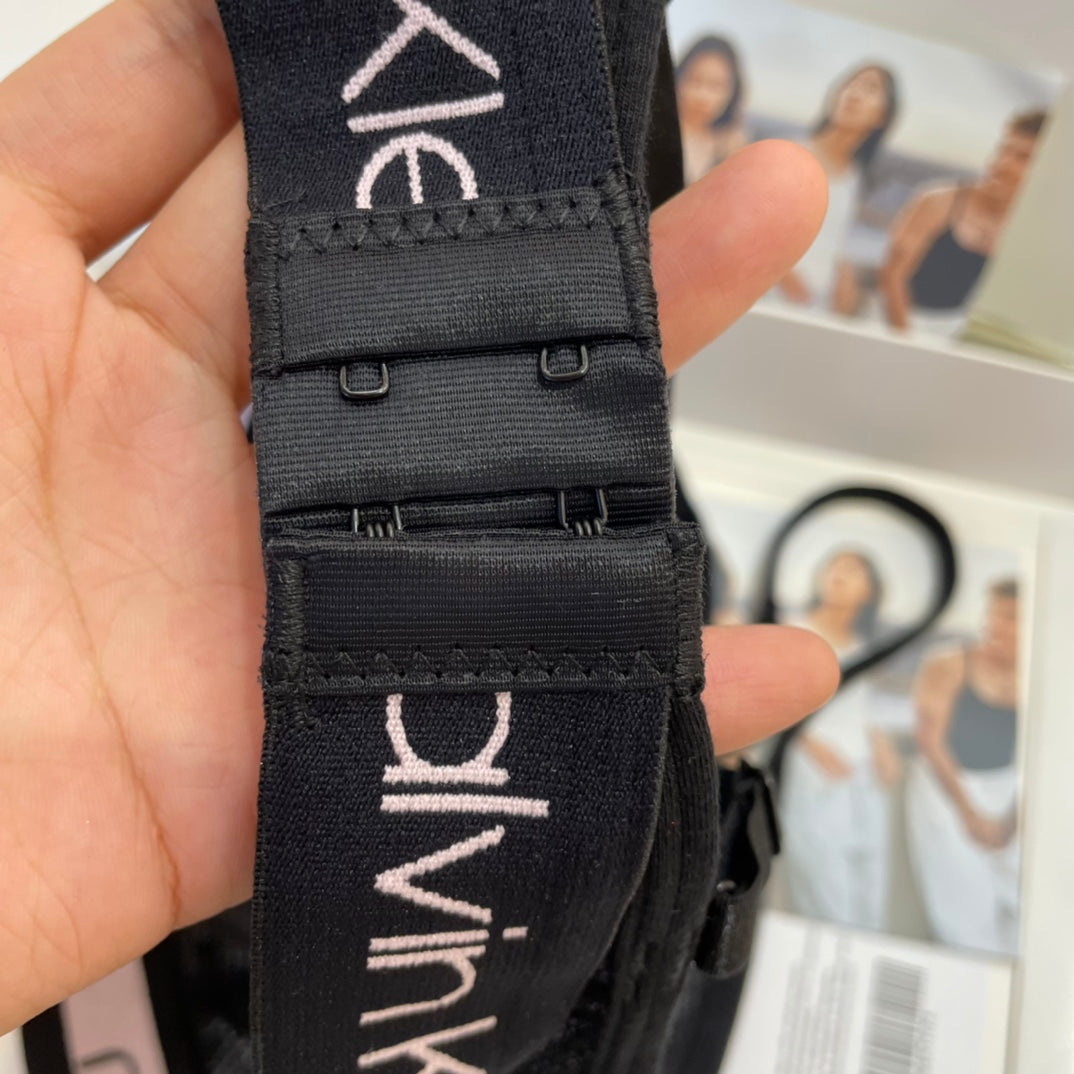 Calvin Klein Black Sheer Panel Triangle Set Bralette and Brief Set, image 6