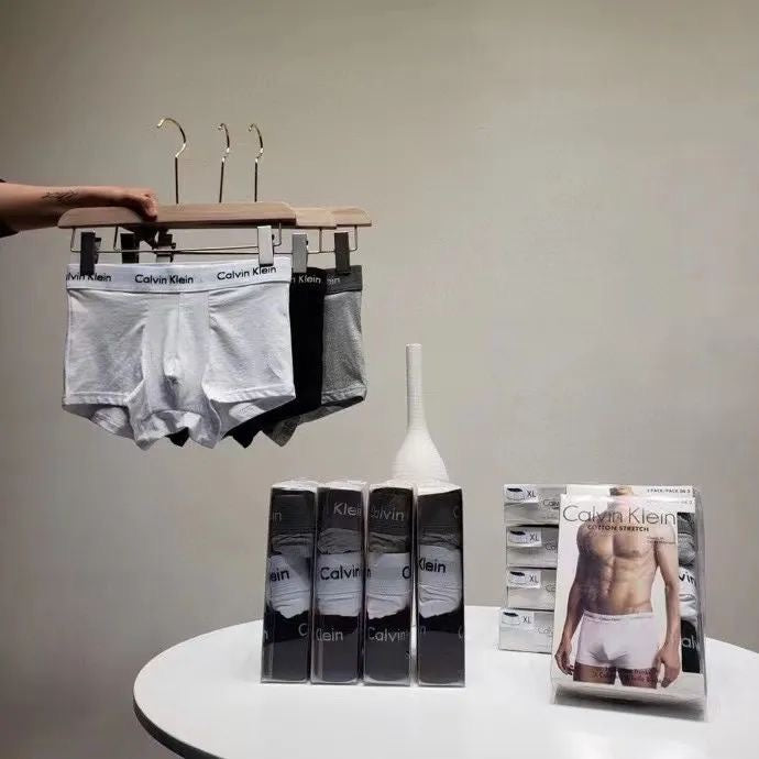 Calvin Klein Grey Hanging Underwear Display Boxer Briefs, image 1