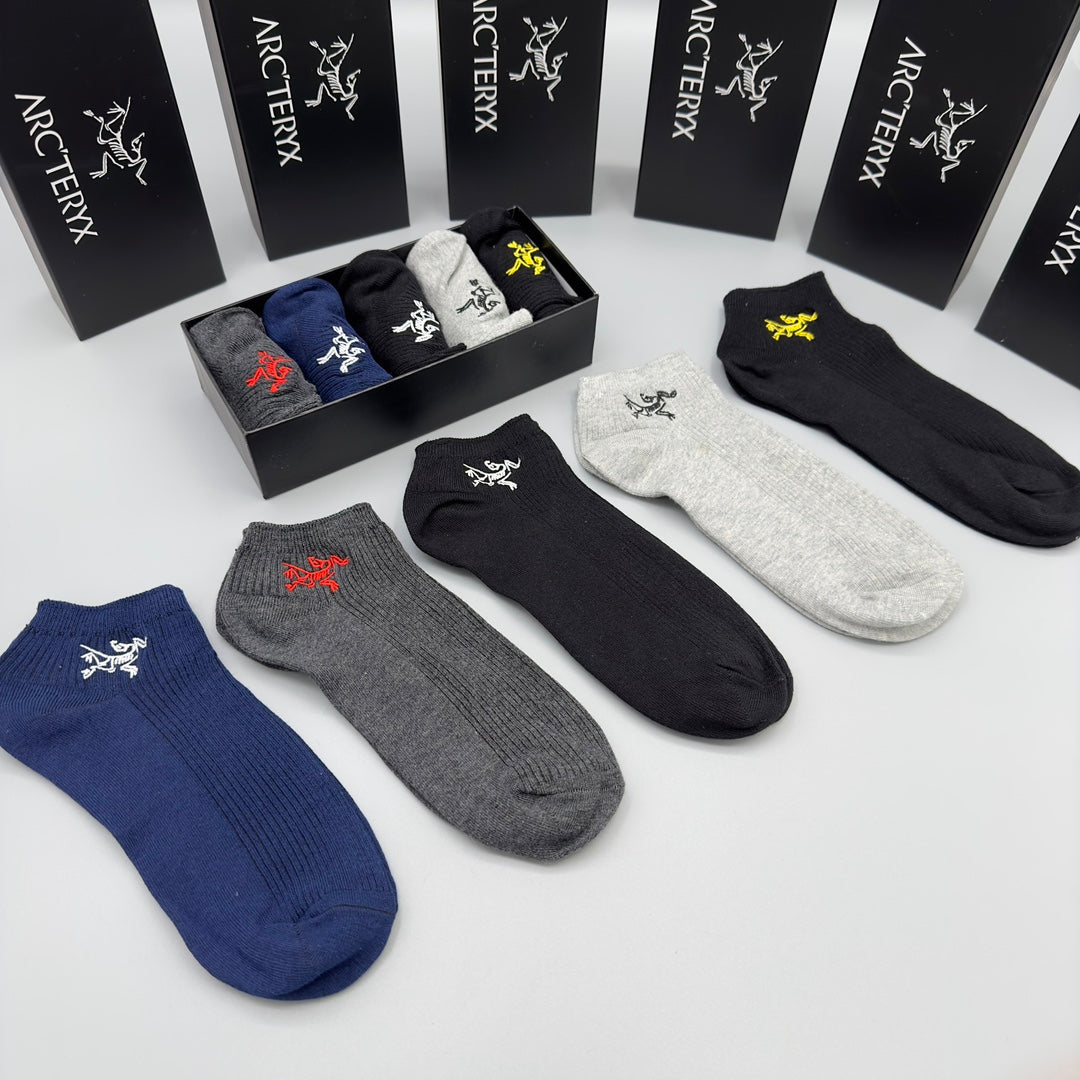 Arc'teryx Neutral Small Coloured Bird No-Show Socks, image 6