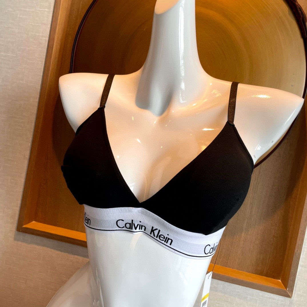 Calvin Klein Black Cross Strap Set Bralette and Brief Set, image 3