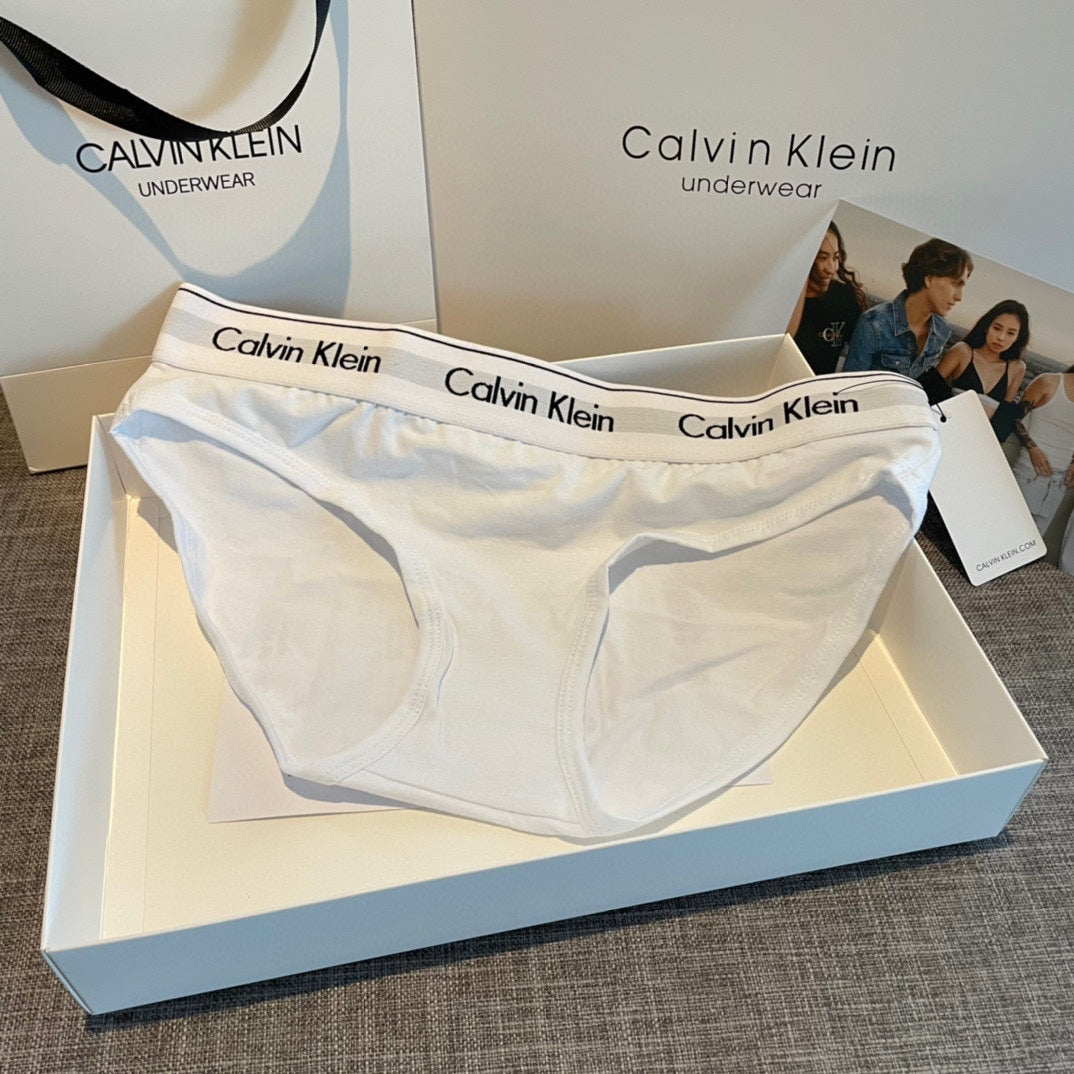 Calvin Klein White Wide Band Set Bralette and Brief Set, image 6