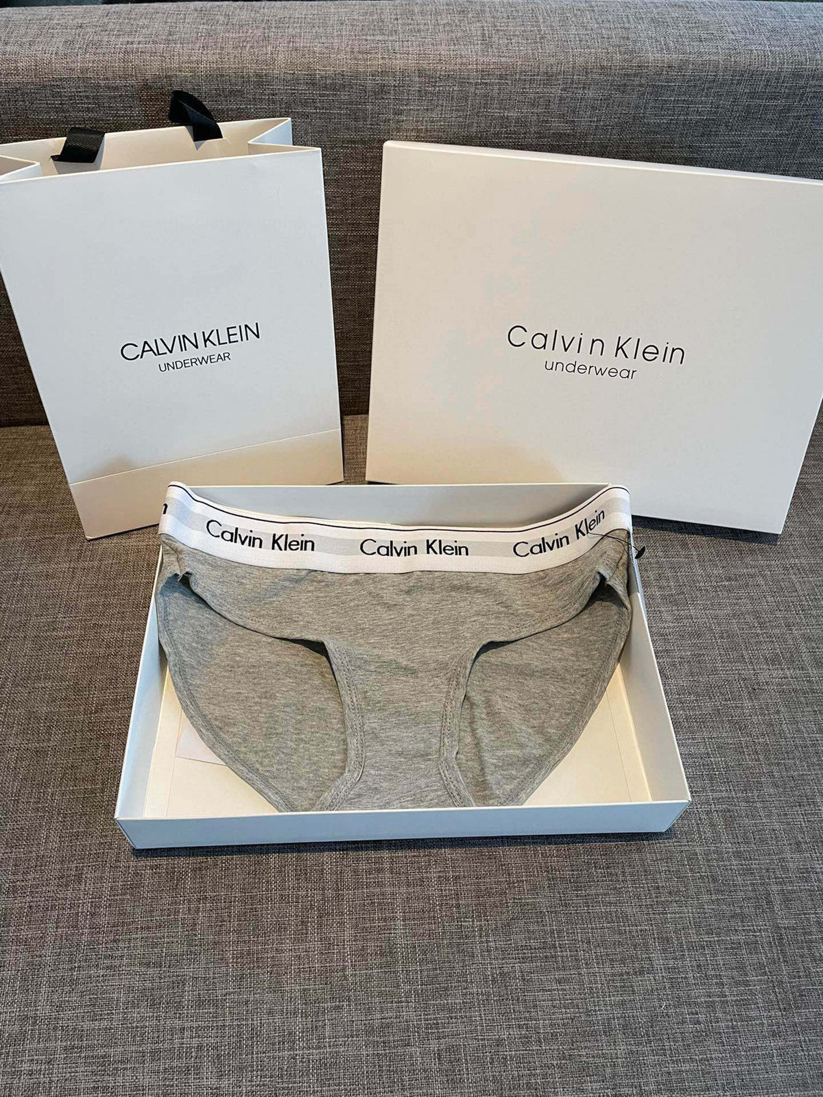 Calvin Klein White Triangle Bralette Set Bralette and Brief Set, image 7