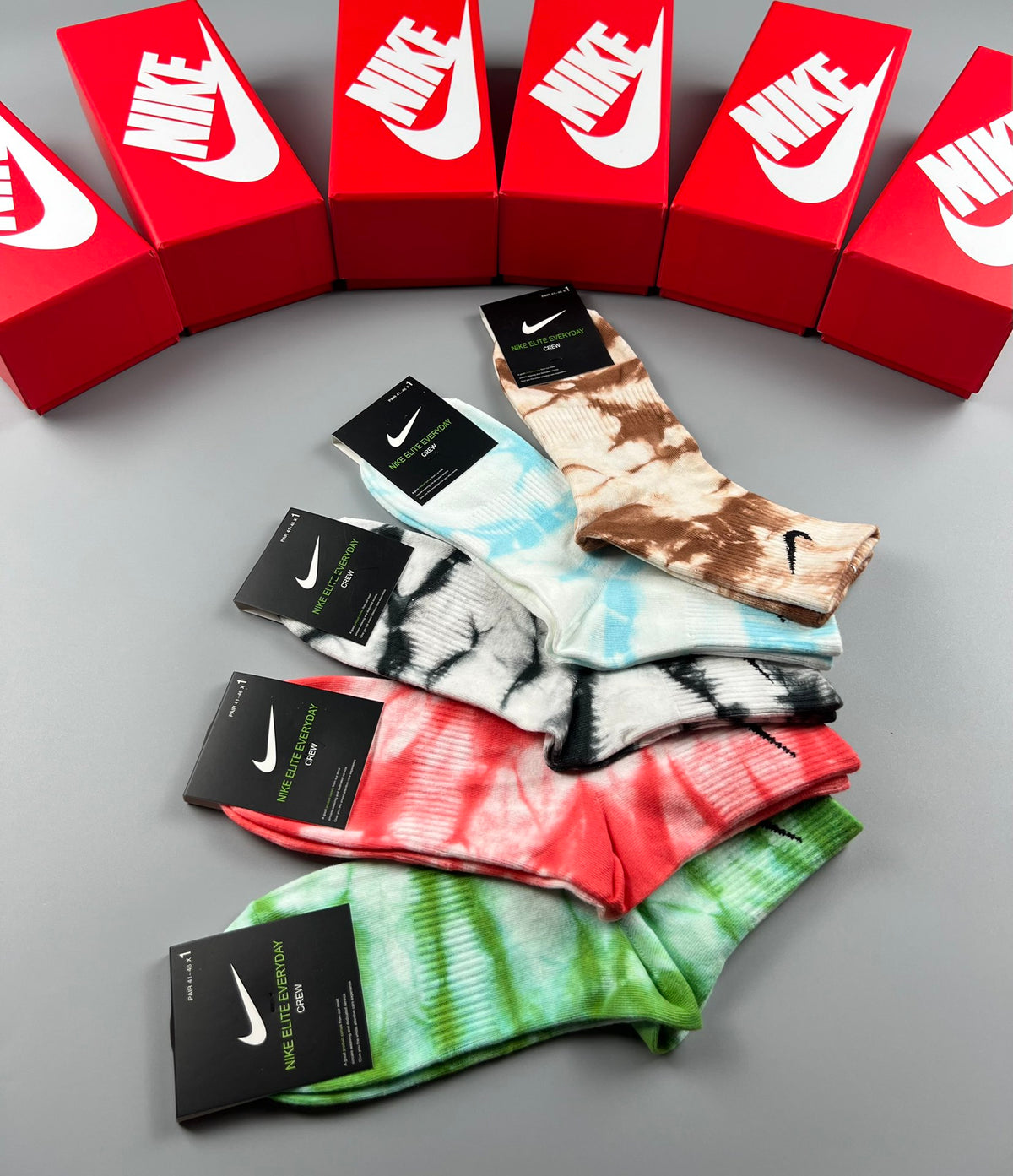 Nike Multicolour Camouflage Crew Socks, gallery image 8