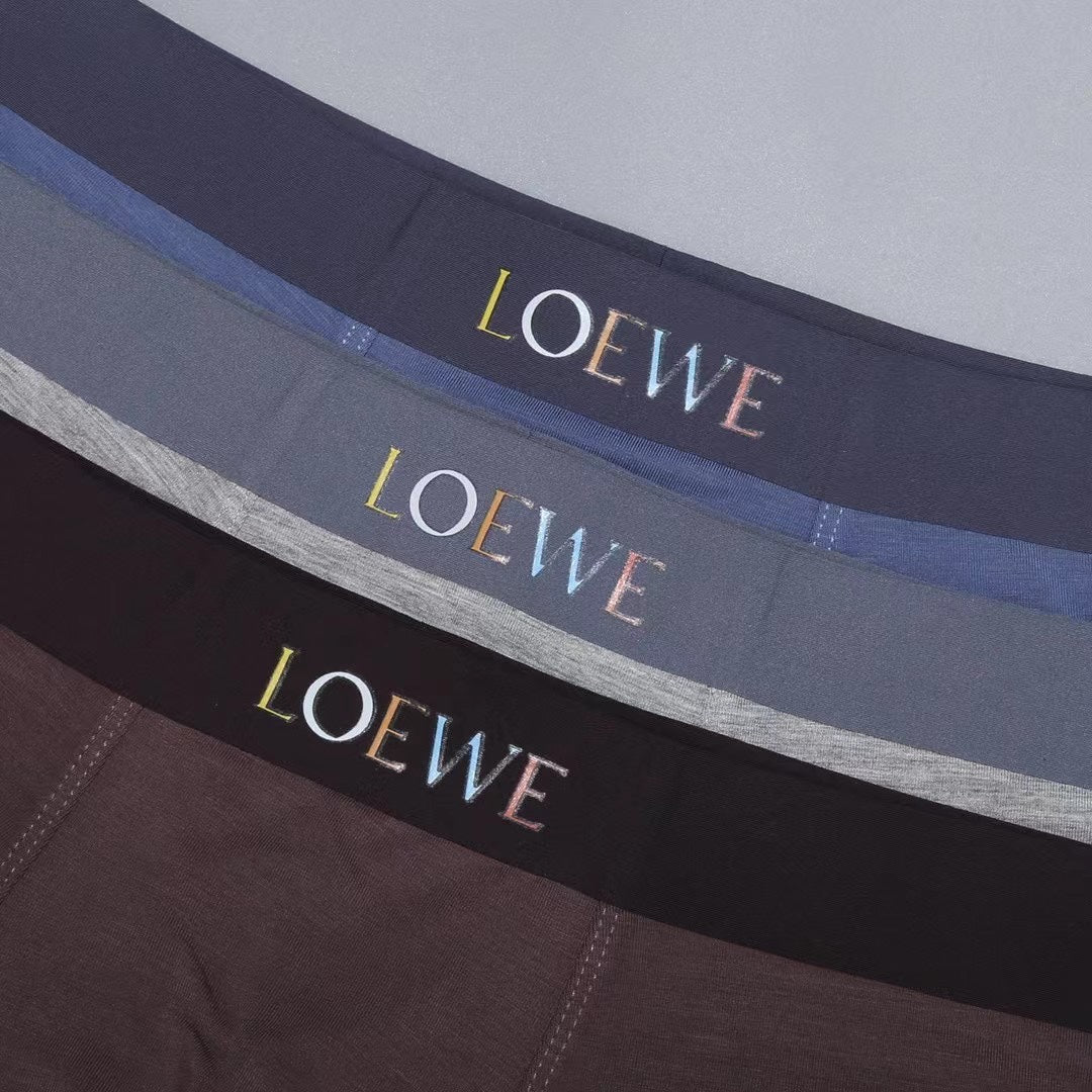 LOEWE Burgundy and Blue Emblem Boxer Briefs, gallery image 6