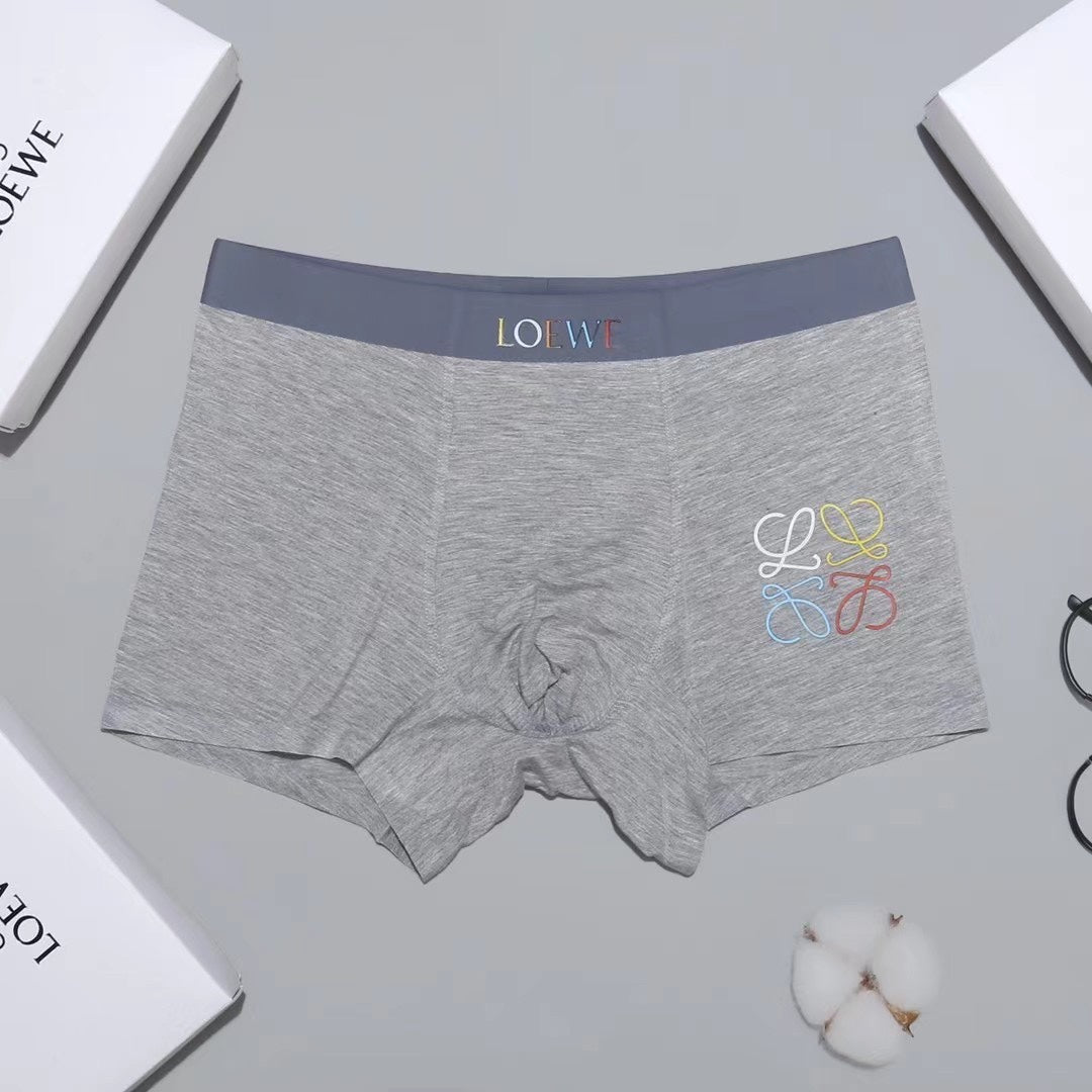 LOEWE Burgundy and Blue Emblem Boxer Briefs, gallery image 7