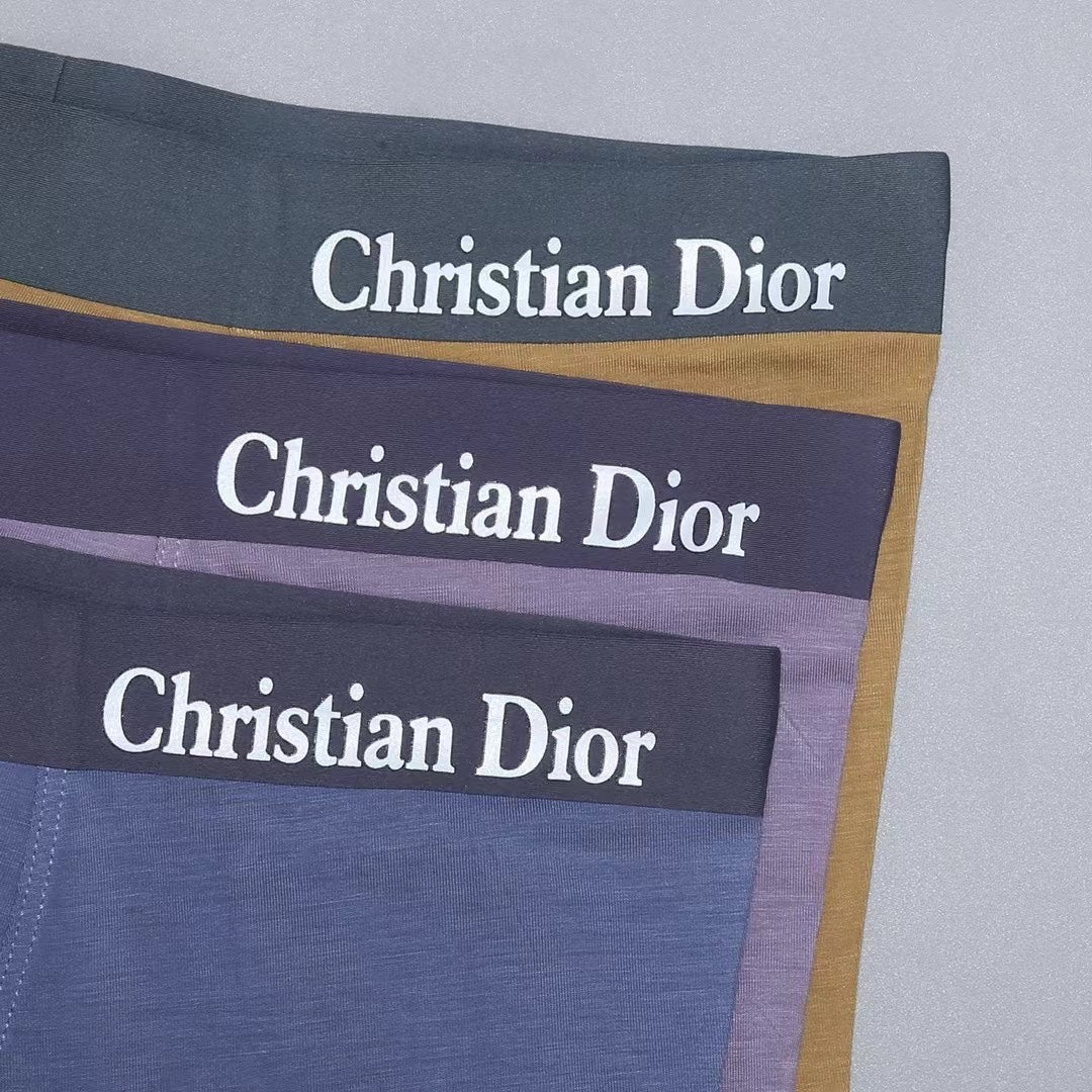 Dior Lilac Blue Black Small White Bee Boxer Briefs, image 7
