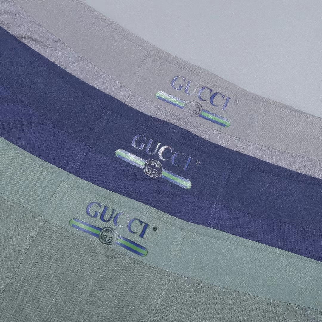 Gucci Grey Lavender Navy Small Waist Text Boxer Briefs, image 7