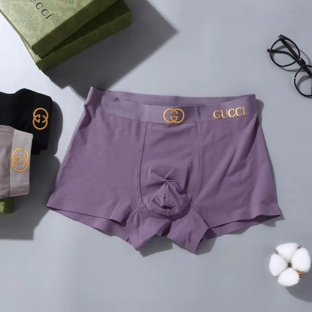 Gucci Grey Navy Gold Double Waist Boxer Briefs, image 8