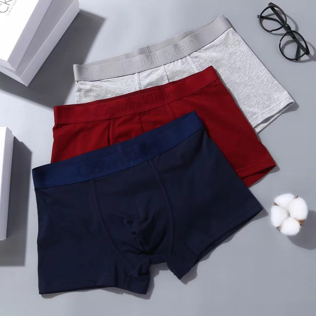 Calvin Klein Navy Red White Waistband Boxer Briefs, image 1