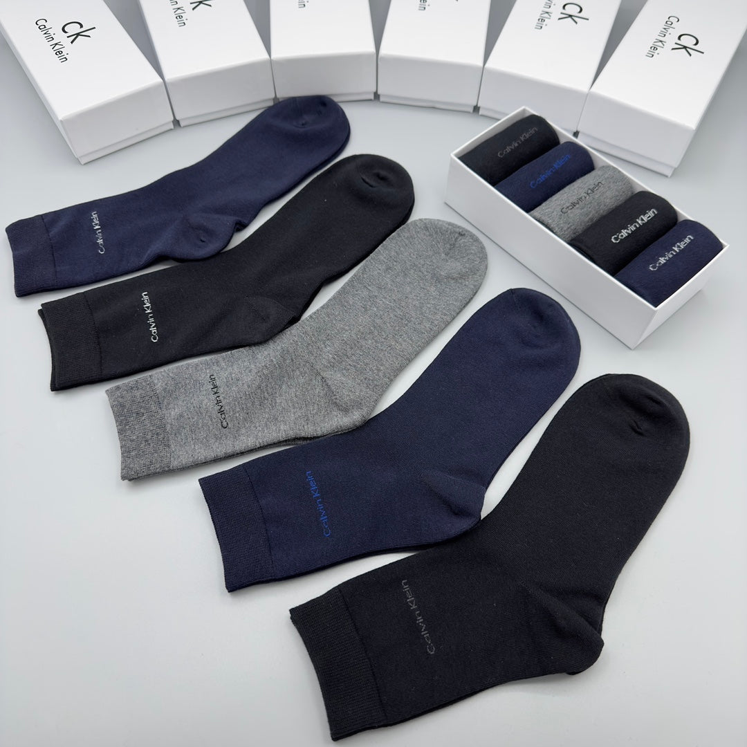 Calvin Klein Dark Grey Plain Crew Assortment Crew Socks, image 4