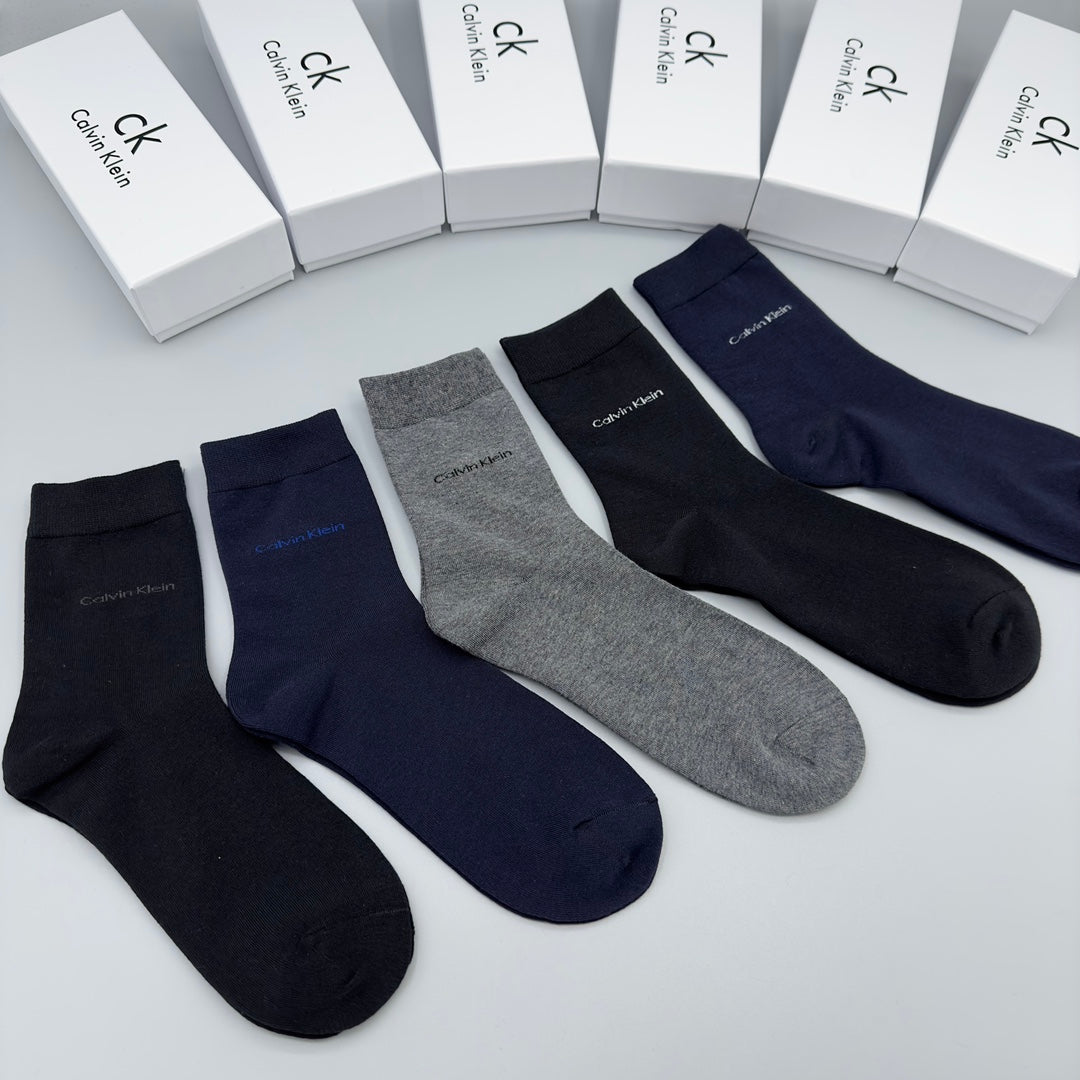 Calvin Klein Dark Grey Plain Crew Assortment Crew Socks, image 1