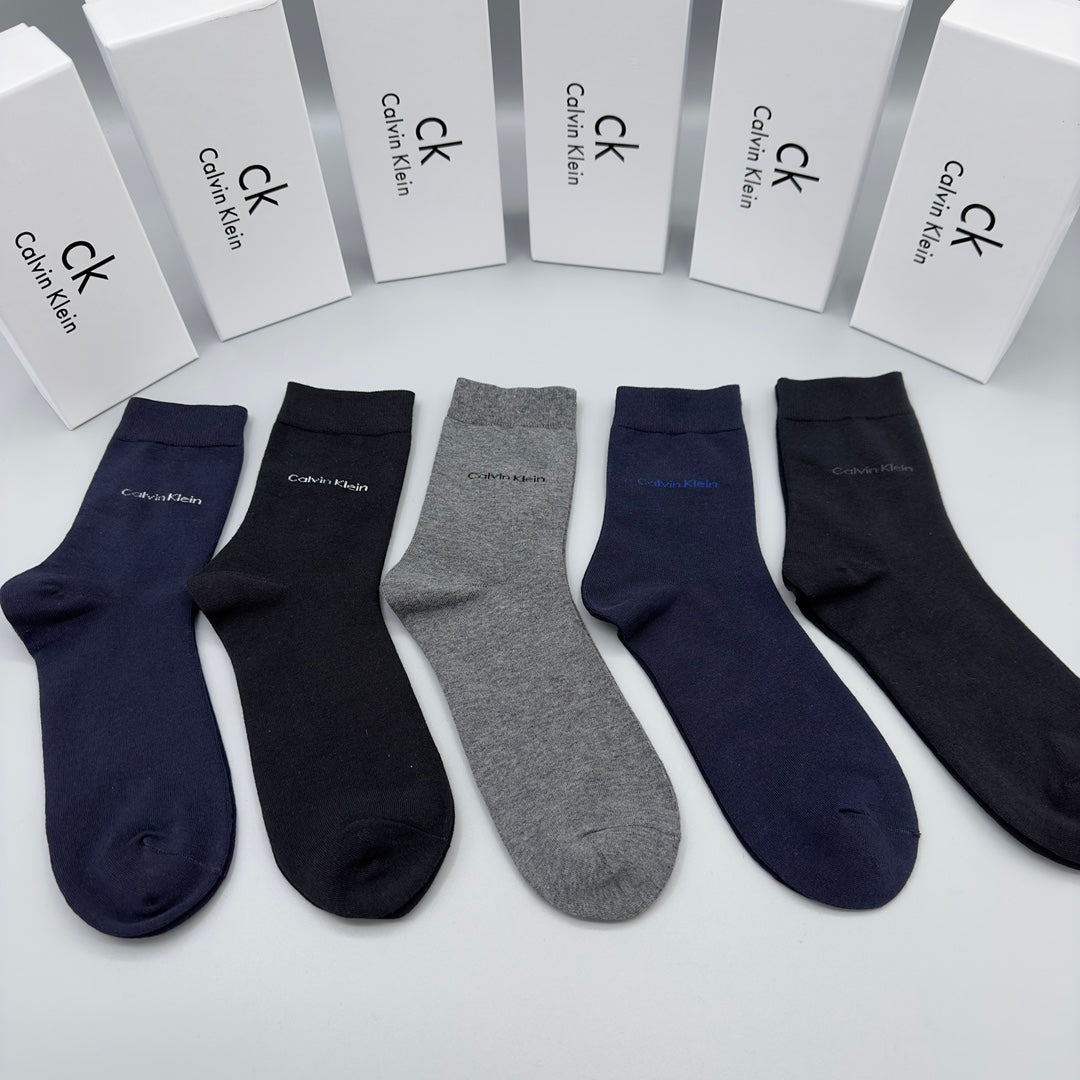 Calvin Klein Dark Grey Plain Crew Assortment Crew Socks, image 6