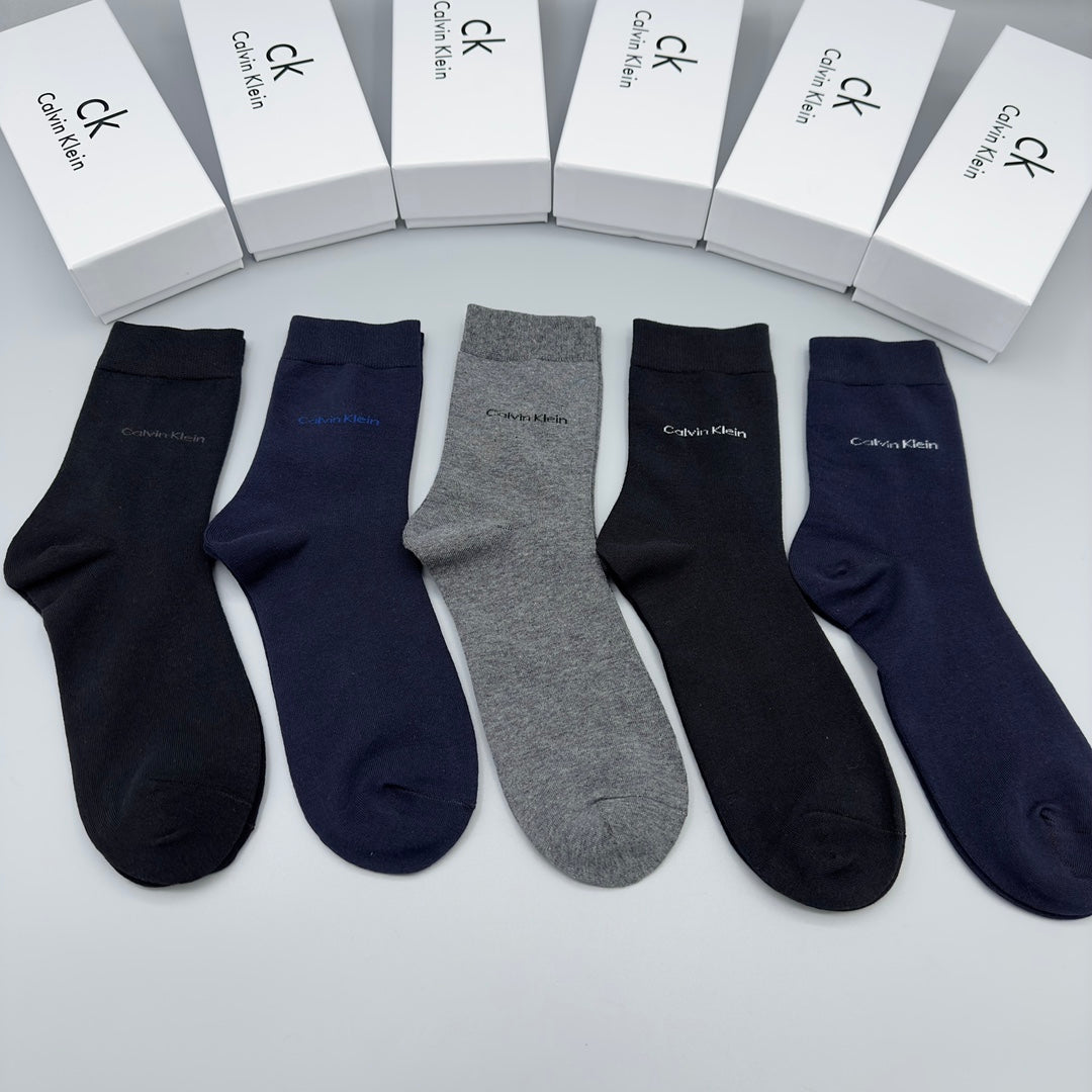 Calvin Klein Dark Grey Plain Crew Assortment Crew Socks, image 5