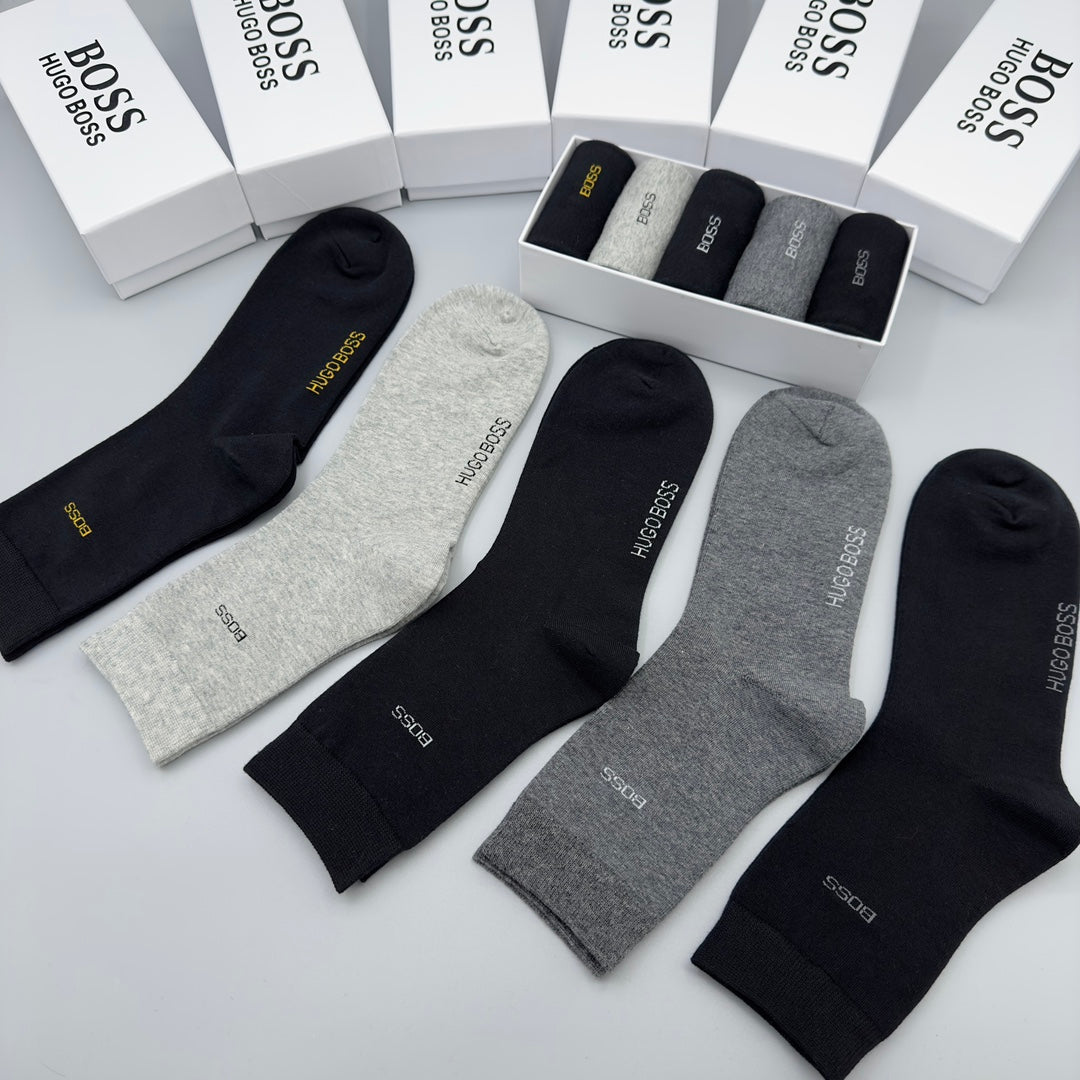 BOSS Small Coloured Wordmark Crew Socks, gallery image 8