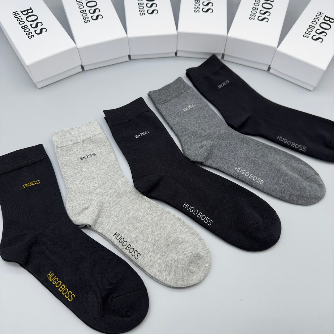 BOSS Small Coloured Wordmark Crew Socks, gallery image 7