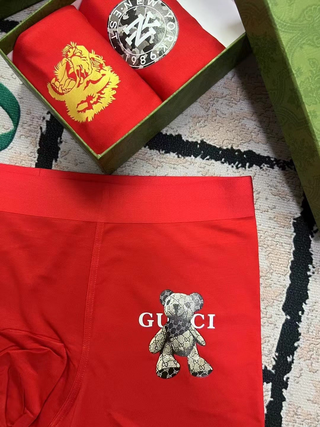 Gucci Red Crest Motif Assortment Boxer Briefs, image 7