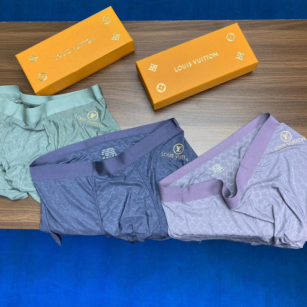 Louis Vuitton Lavender Mint Grey Waist Detail Boxer Briefs, image 2