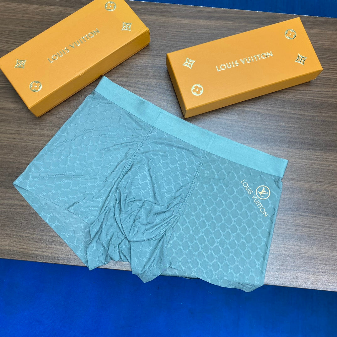 Louis Vuitton Lavender Mint Grey Waist Detail Boxer Briefs, image 6