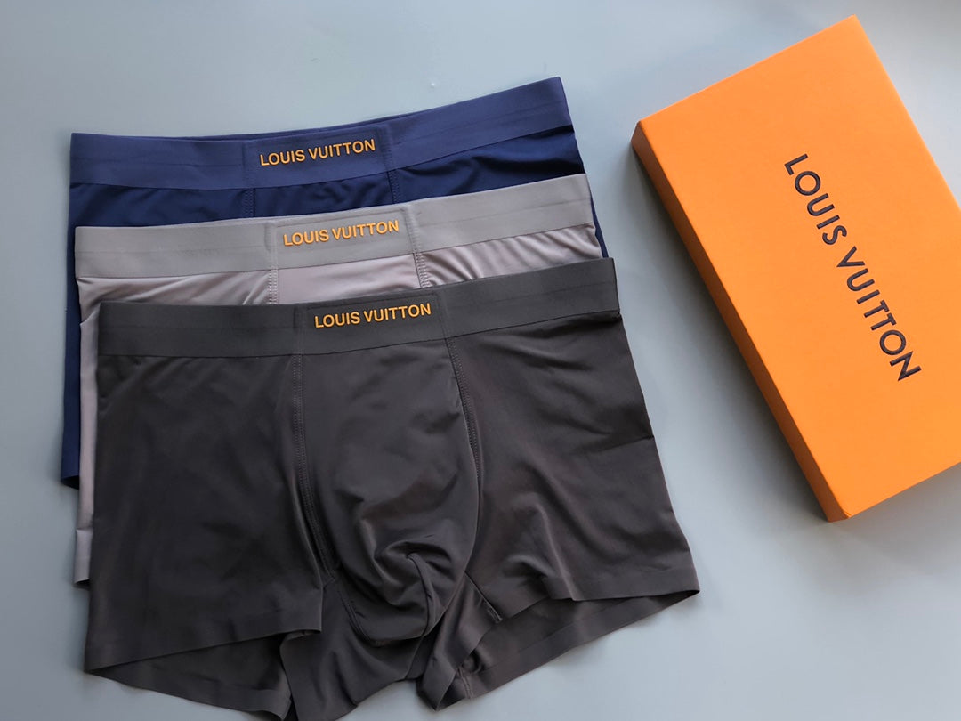 Louis Vuitton Boxed Dark Grey Pattern Boxer Briefs, image 4