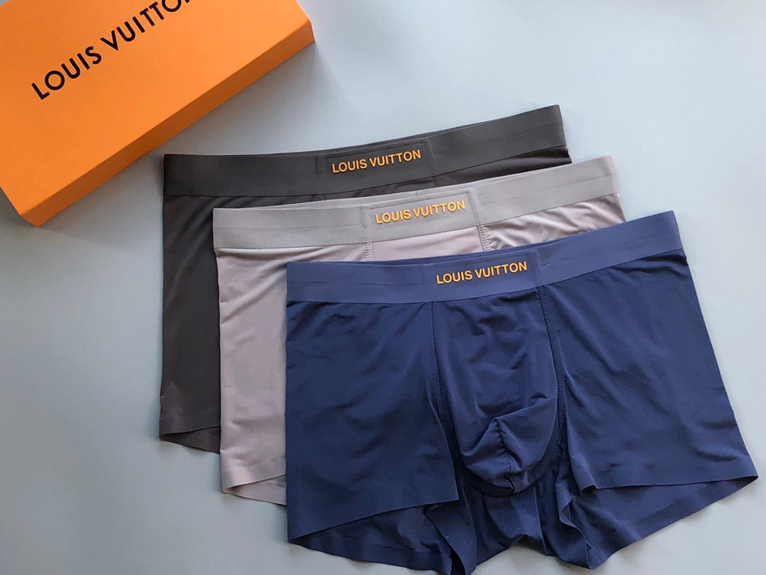 Louis Vuitton Boxed Dark Grey Pattern Boxer Briefs, image 2