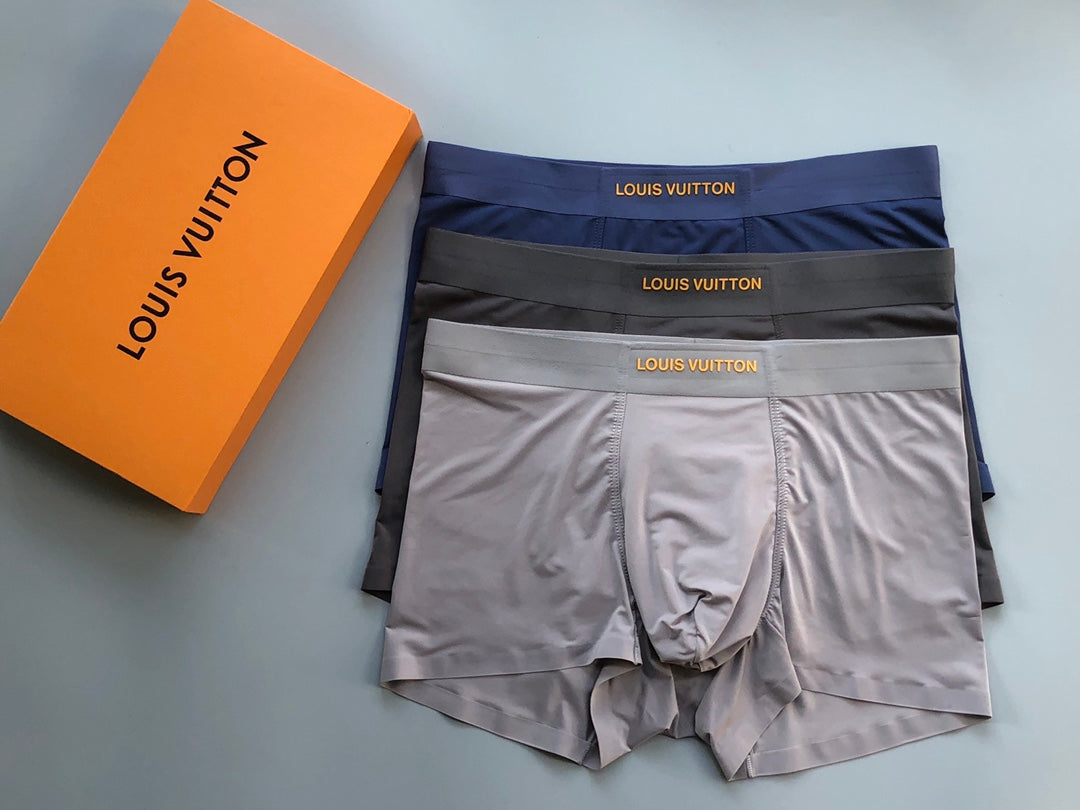 Louis Vuitton Boxed Dark Grey Pattern Boxer Briefs, image 5