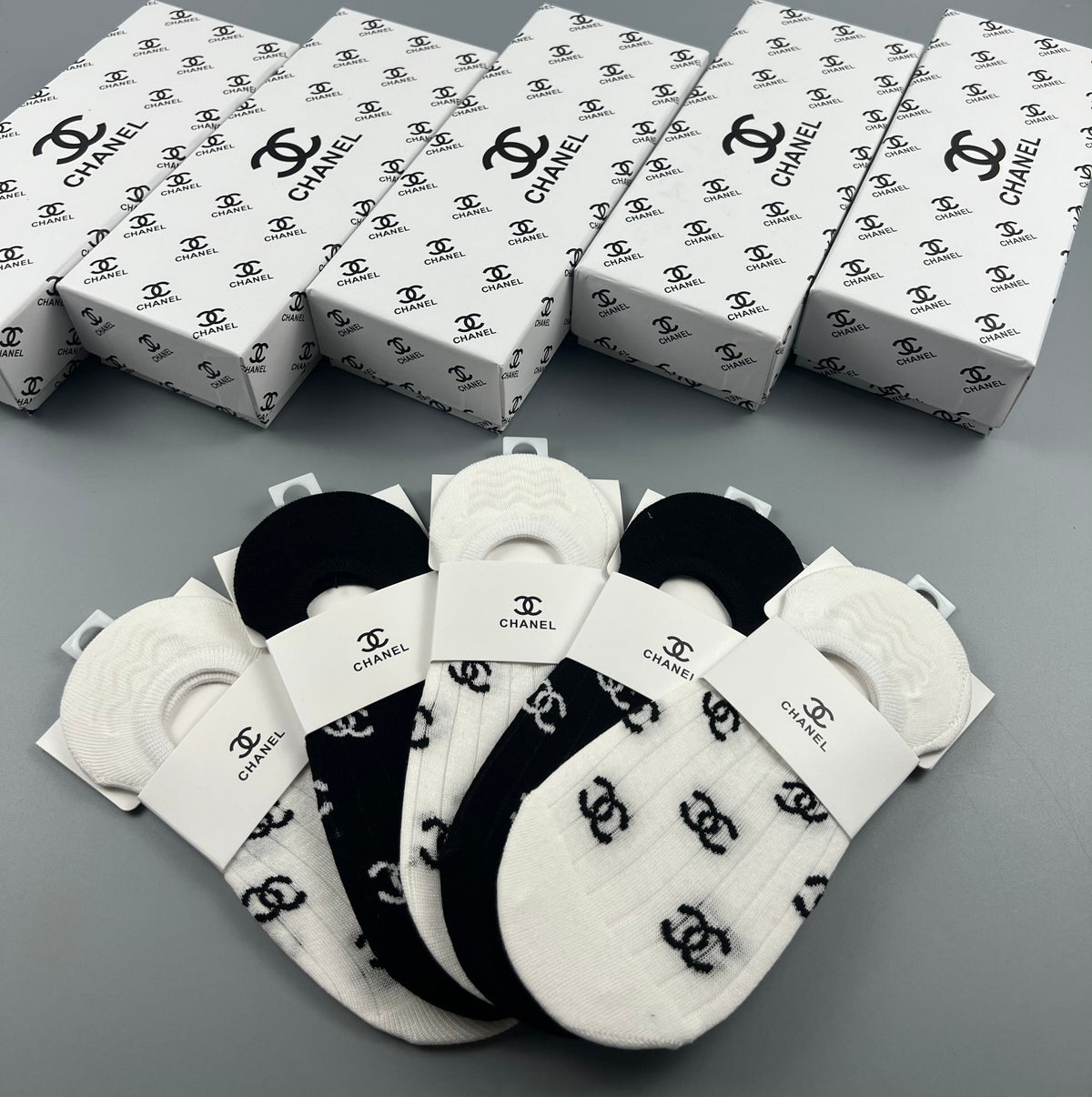 CHANEL Repeated Emblem No-Show Socks, gallery image 3