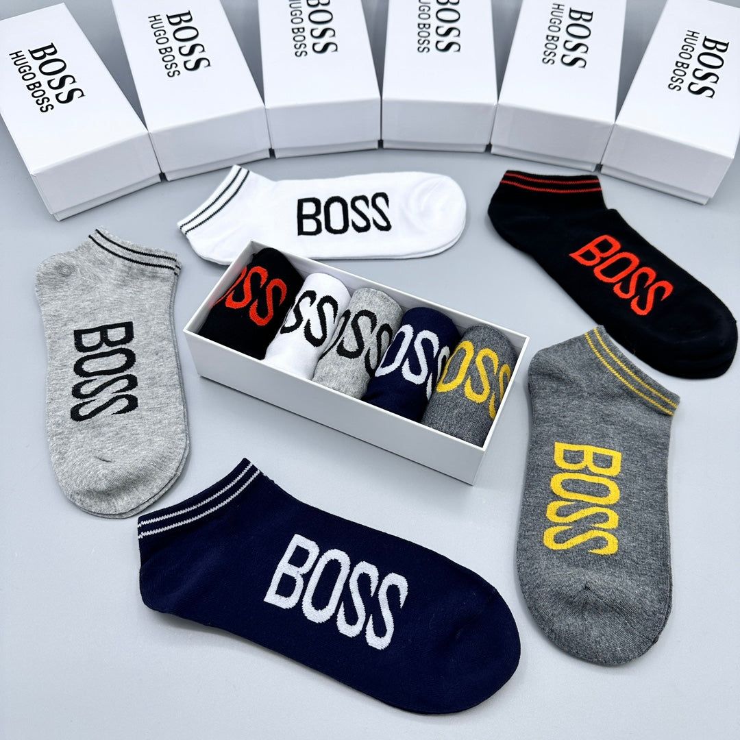 BOSS Large Wordmark Ankle Socks, gallery image 7