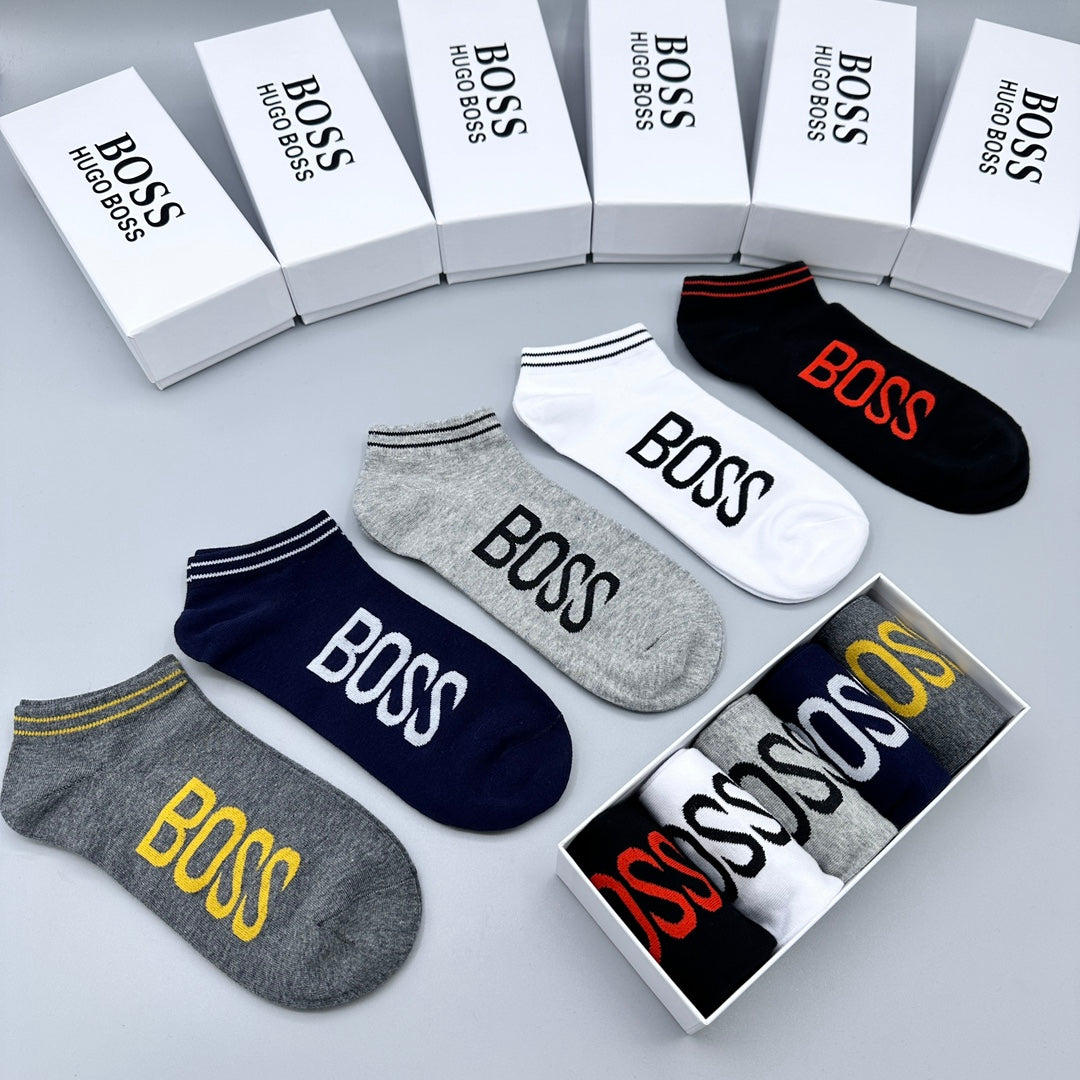 BOSS Large Wordmark Ankle Socks, gallery image 4