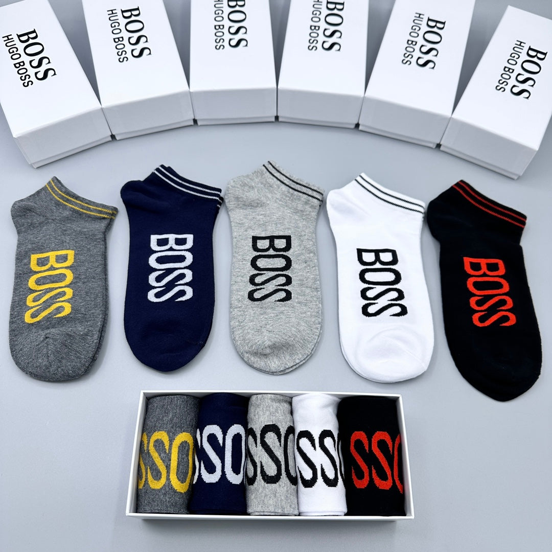 BOSS Large Wordmark Ankle Socks, gallery image 2