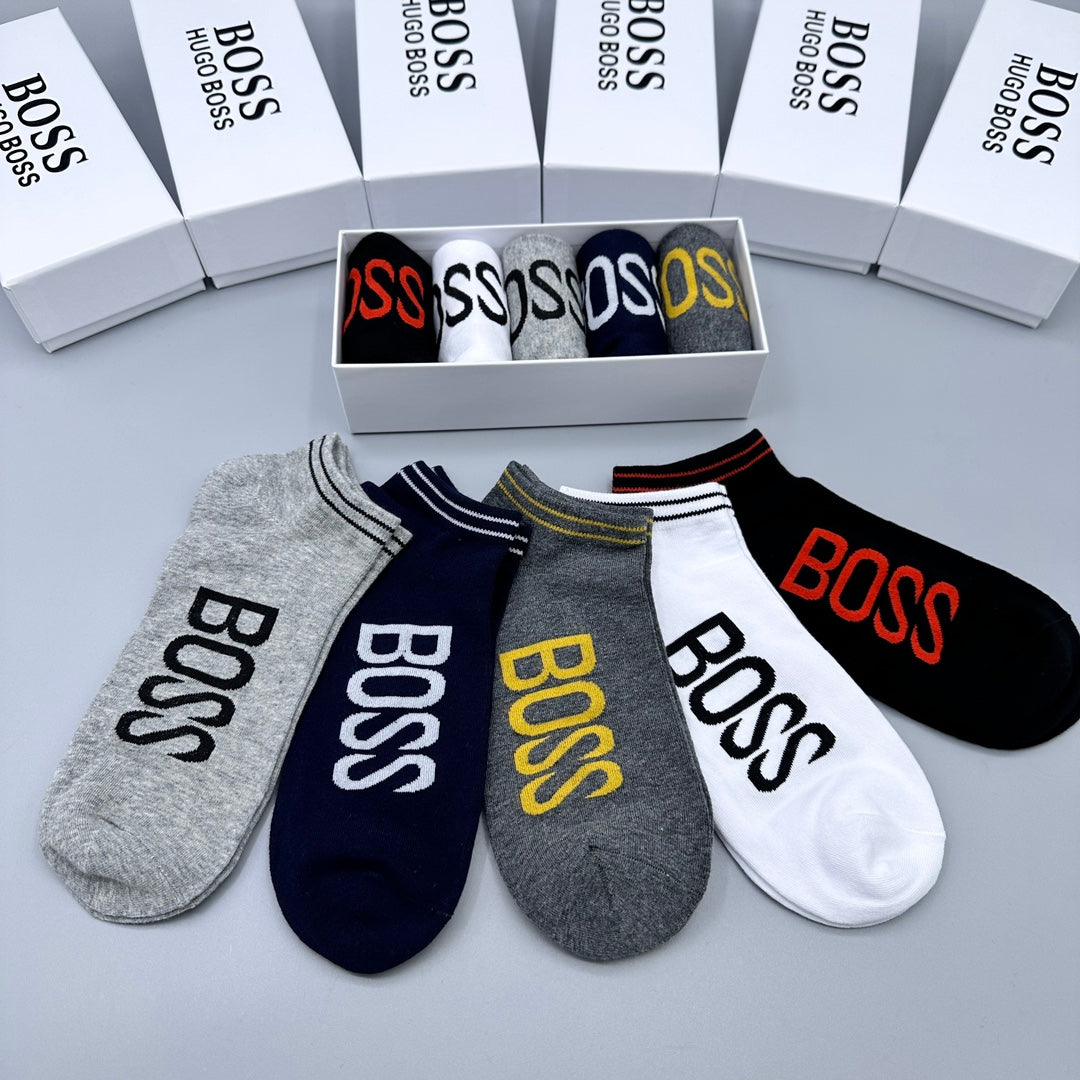 BOSS Large Wordmark Ankle Socks, gallery image 8