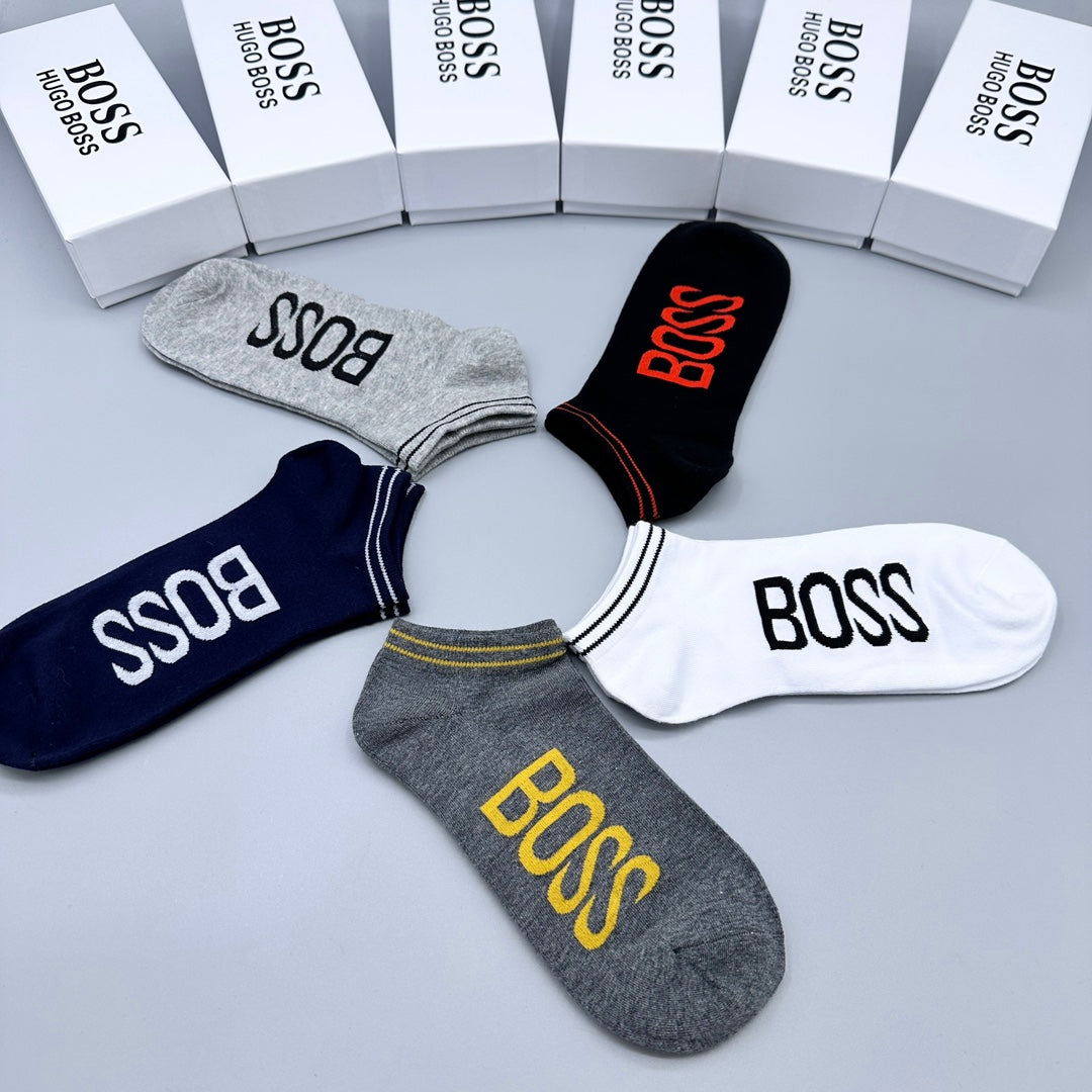 BOSS Large Wordmark Ankle Socks, gallery image 5