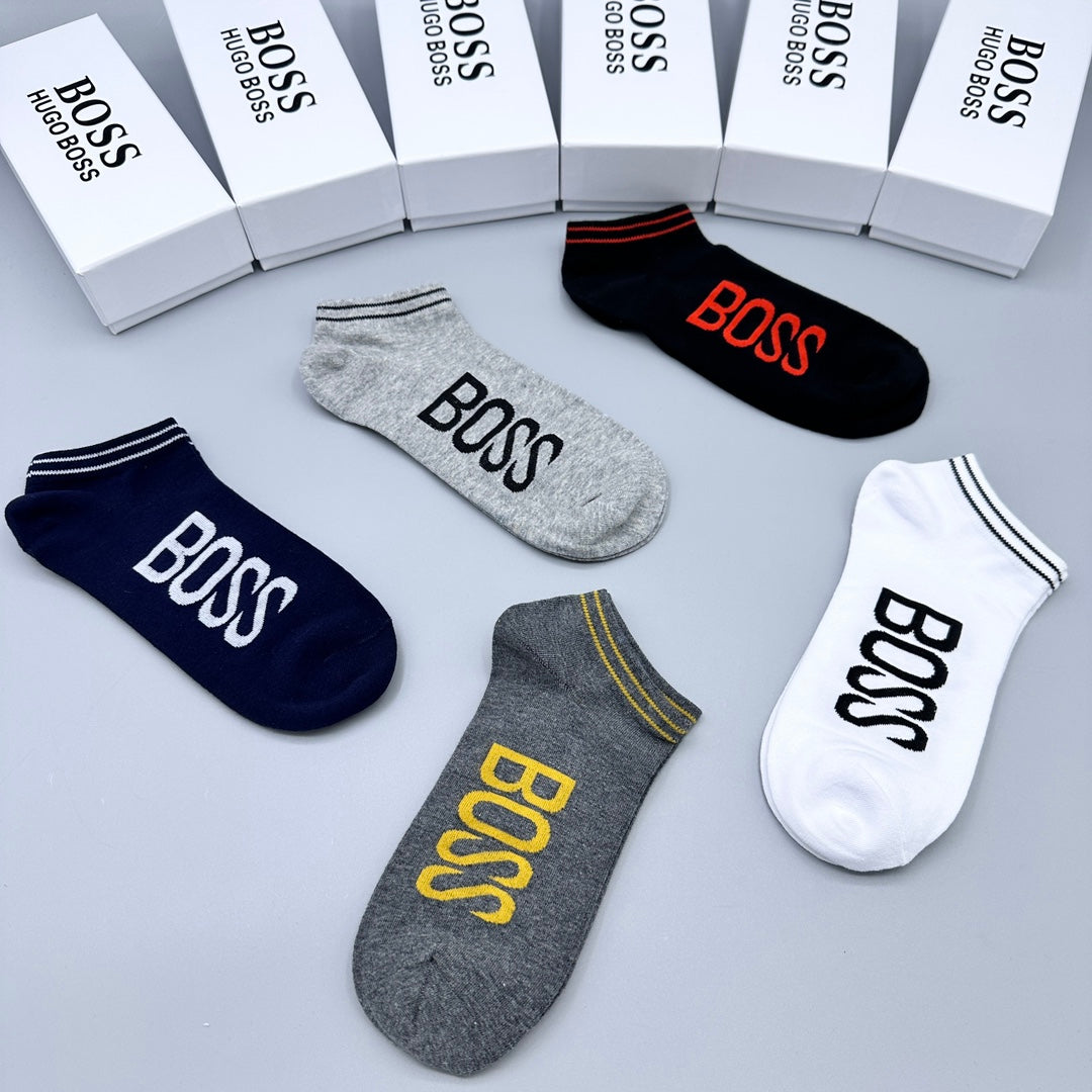 BOSS Large Wordmark Ankle Socks, gallery image 9