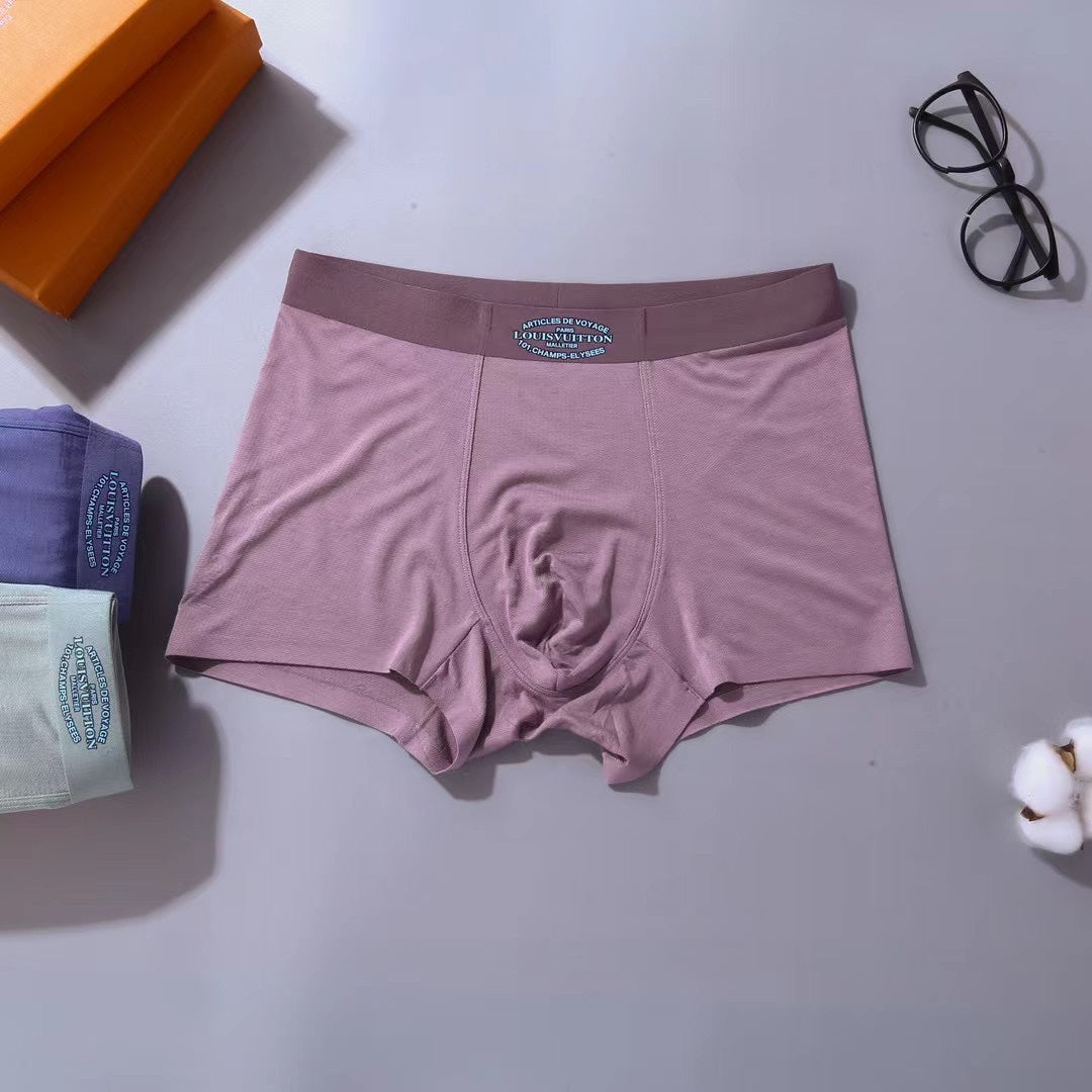 Louis Vuitton Pink Blue Mint Textured Side Lines Boxer Briefs, image 8