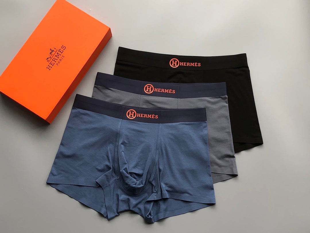 Hermès Boxed Dark Circular H Marks Boxer Briefs, image 4